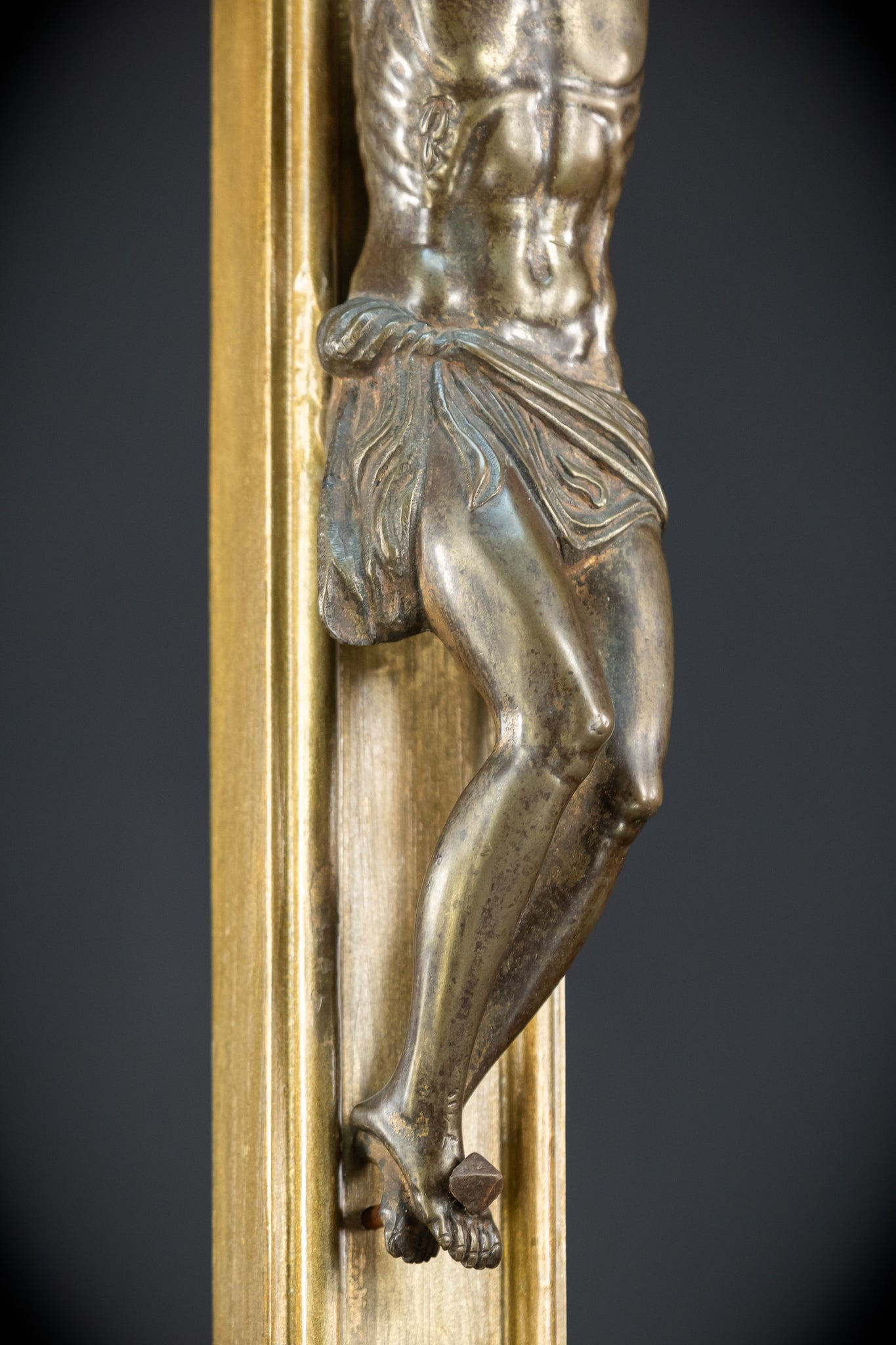 Wooden Altar Crucifix | 1884 Antique | 37.4" / 95 cm