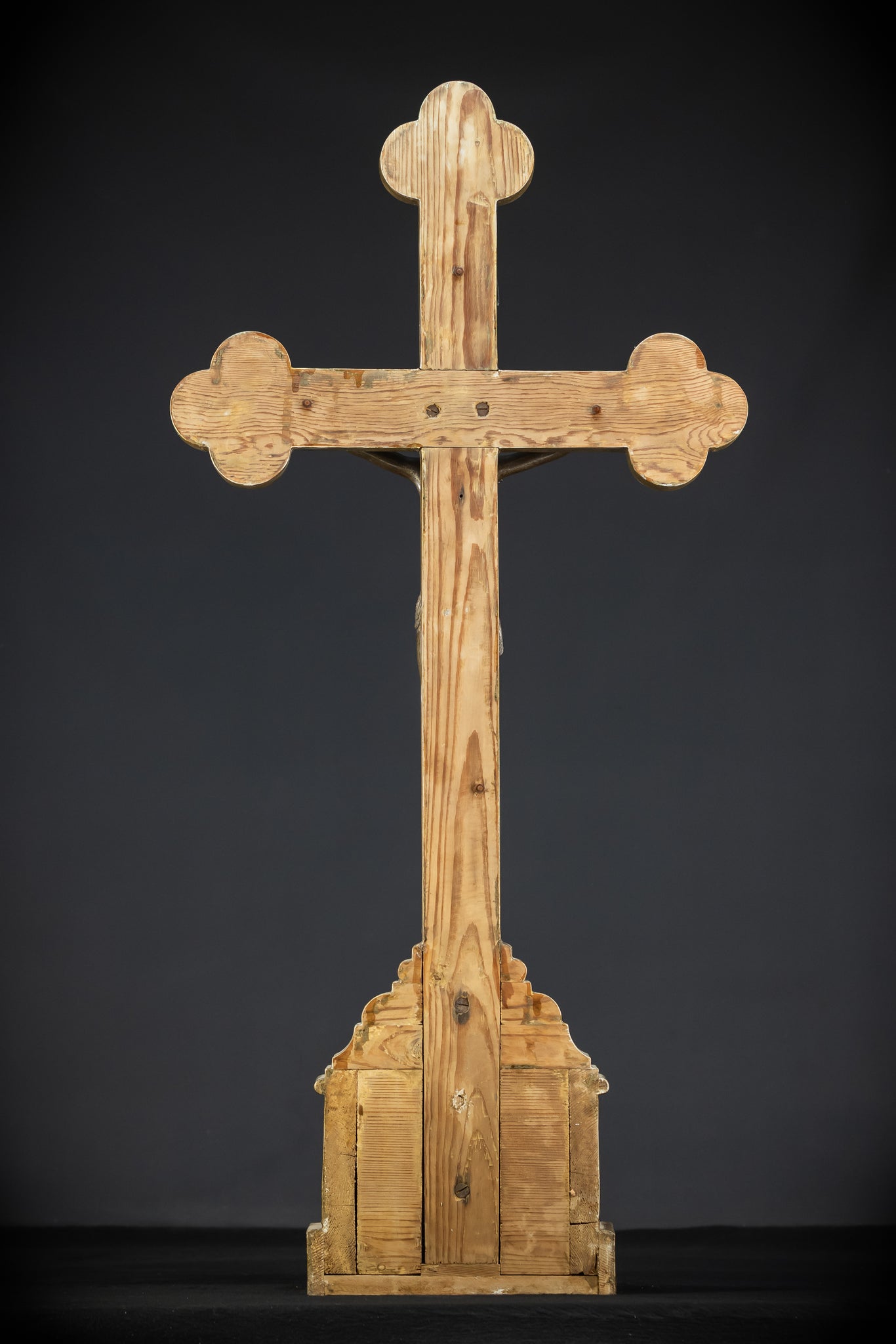 Wooden Altar Crucifix | 1884 Antique | 37.4" / 95 cm