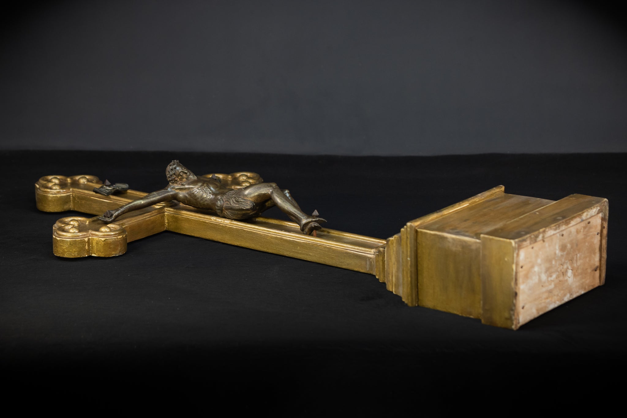 Wooden Altar Crucifix | 1884 Antique | 37.4" / 95 cm