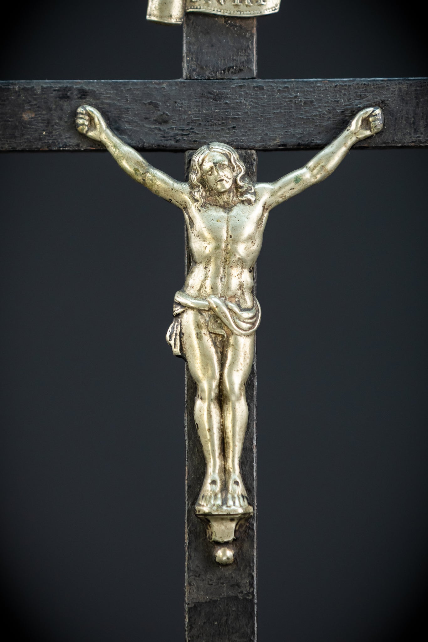 Wooden Altar Crucifix | 1700s | 13.8" / 35 cm