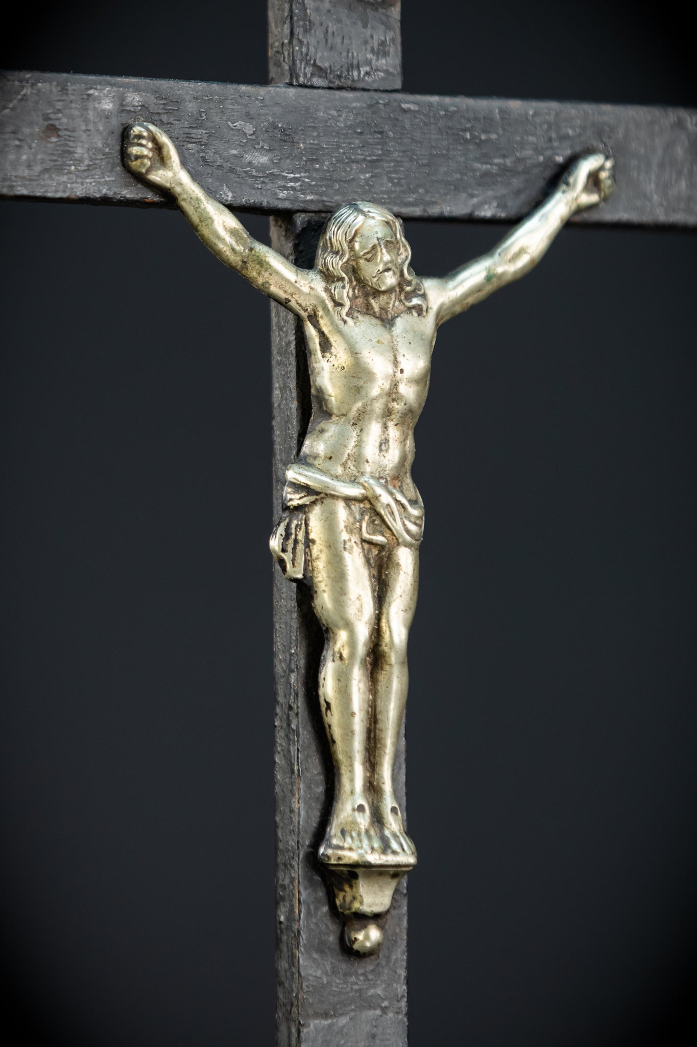 Wooden Altar Crucifix | 1700s | 13.8" / 35 cm