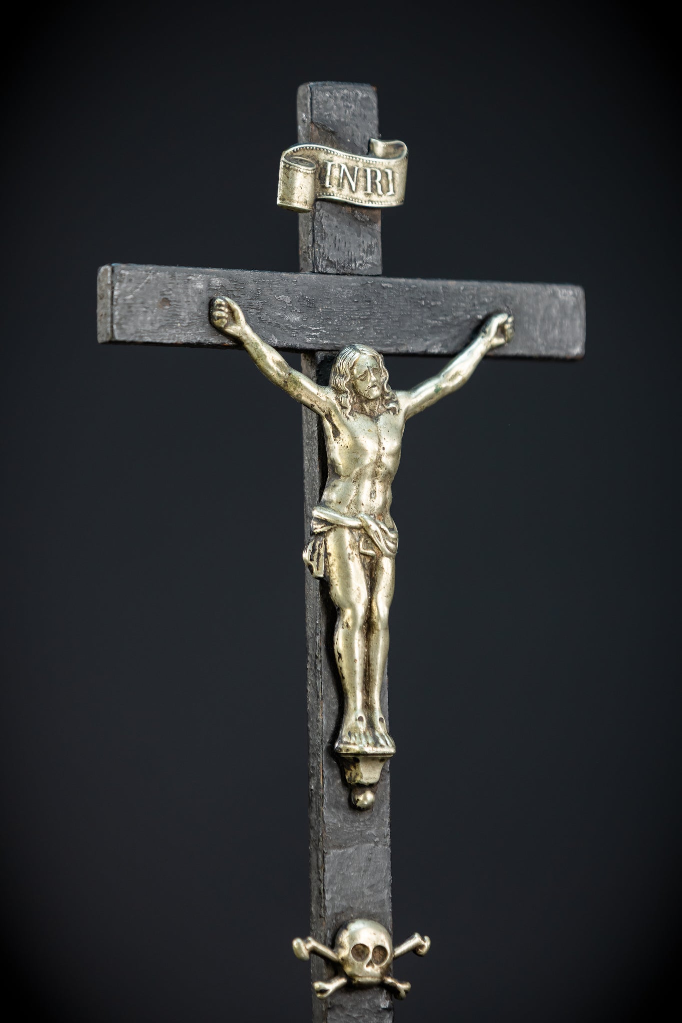 Wooden Altar Crucifix | 1700s | 13.8" / 35 cm