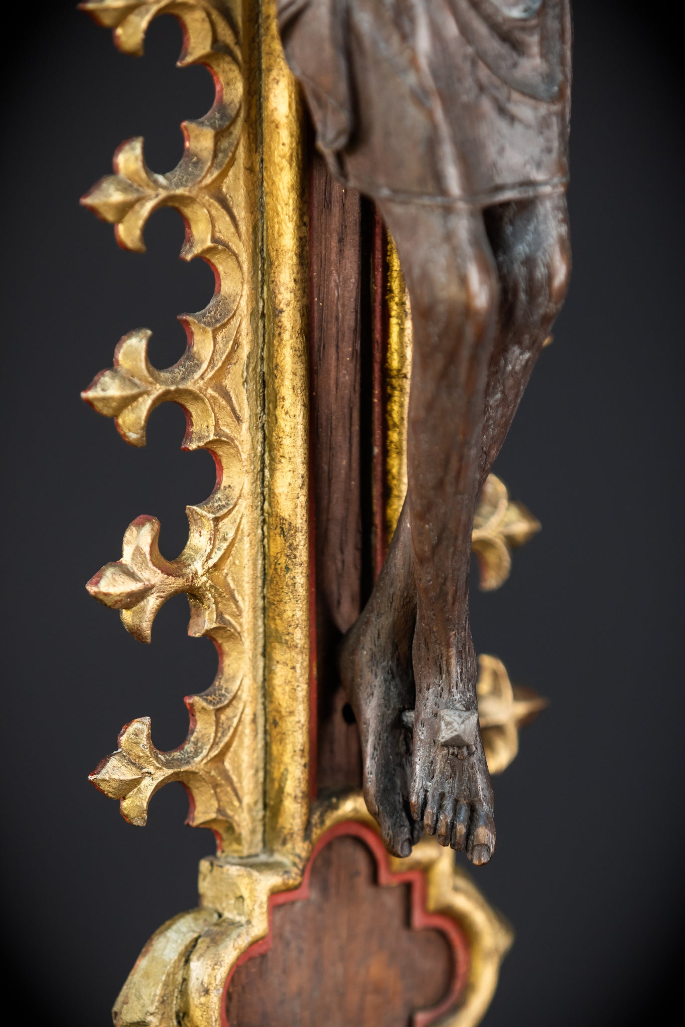 Crucifix Altar | French Baroque Cross | 1700s | 28.7"