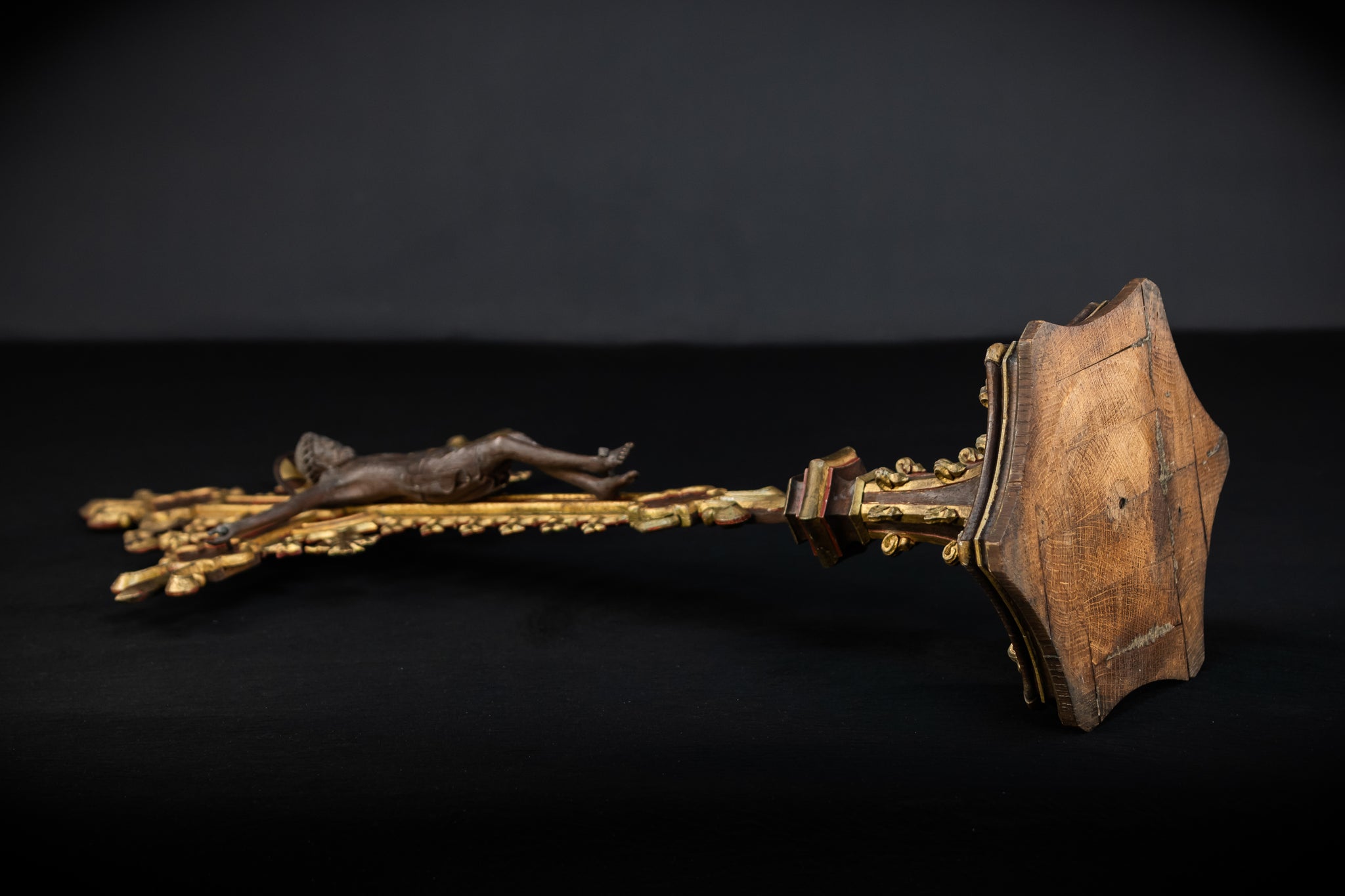 Crucifix Altar | French Baroque Cross | 1700s | 28.7"