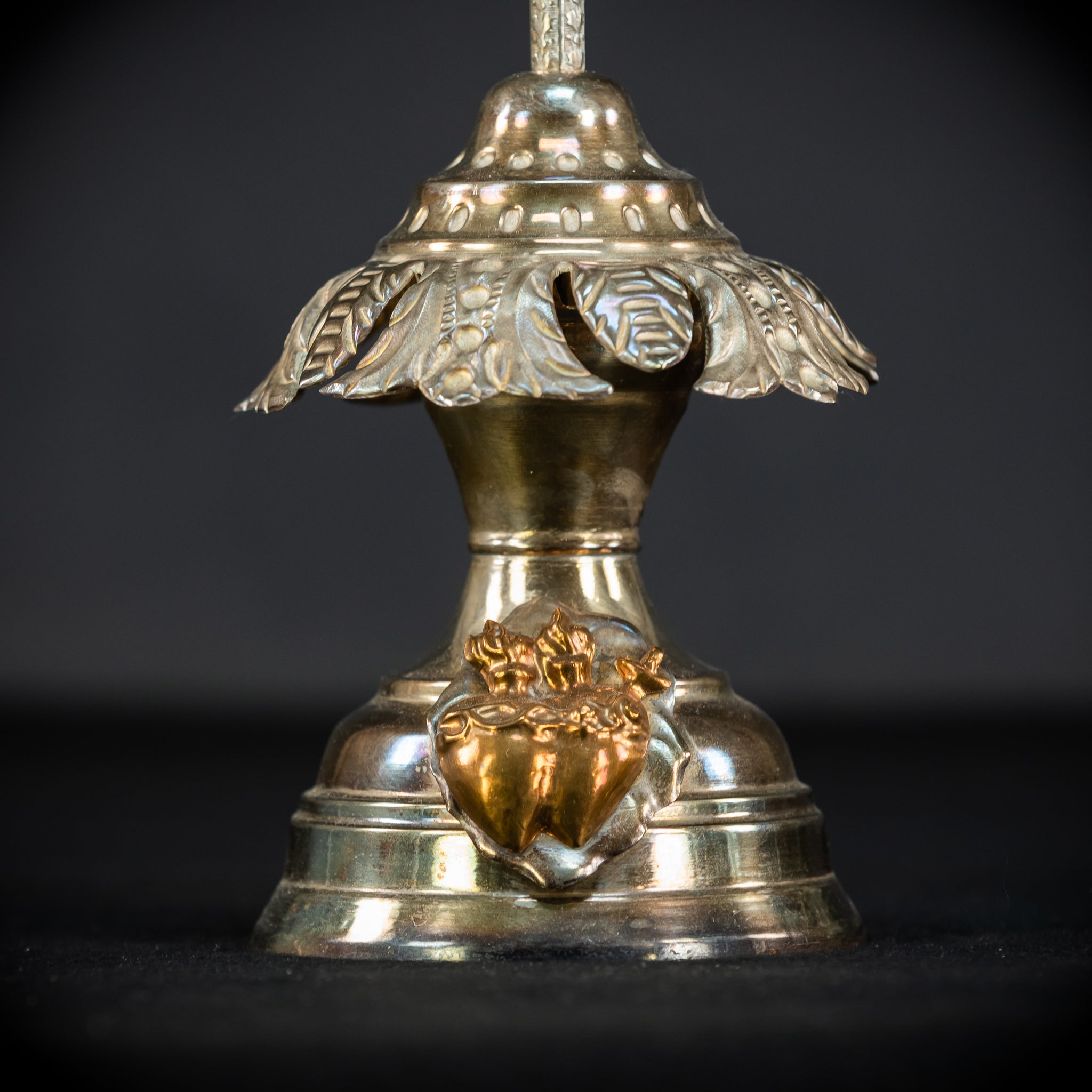 Altar Crucifix | 1800s Antique Brass | 15.8" / 40 cm