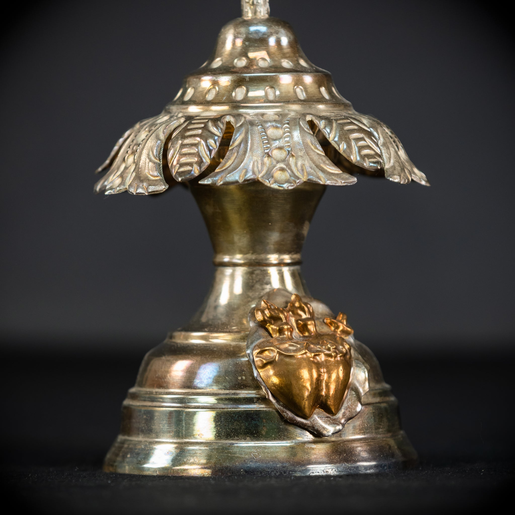 Altar Crucifix | 1800s Antique Brass | 15.8" / 40 cm