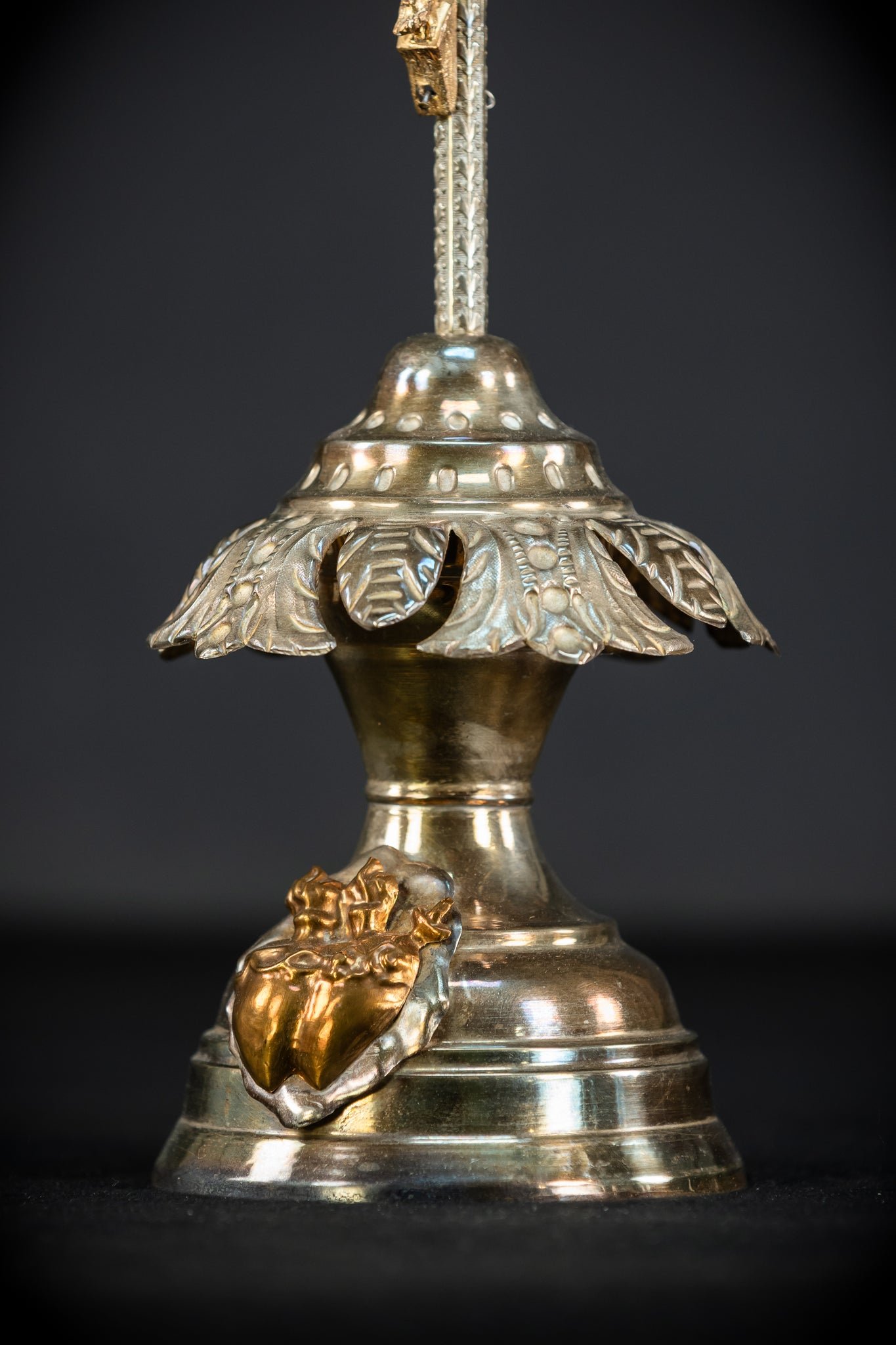 Altar Crucifix | 1800s Antique Brass | 15.8" / 40 cm
