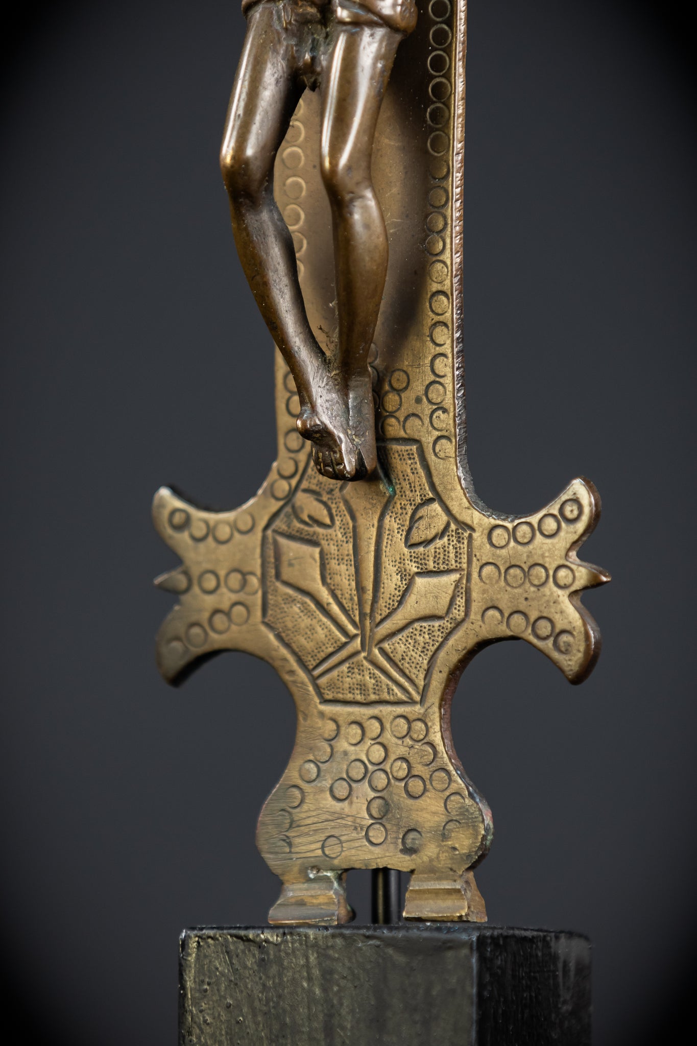 Crucifix Processional | Bronze 1800s | 12.4"/ 31.5 cm