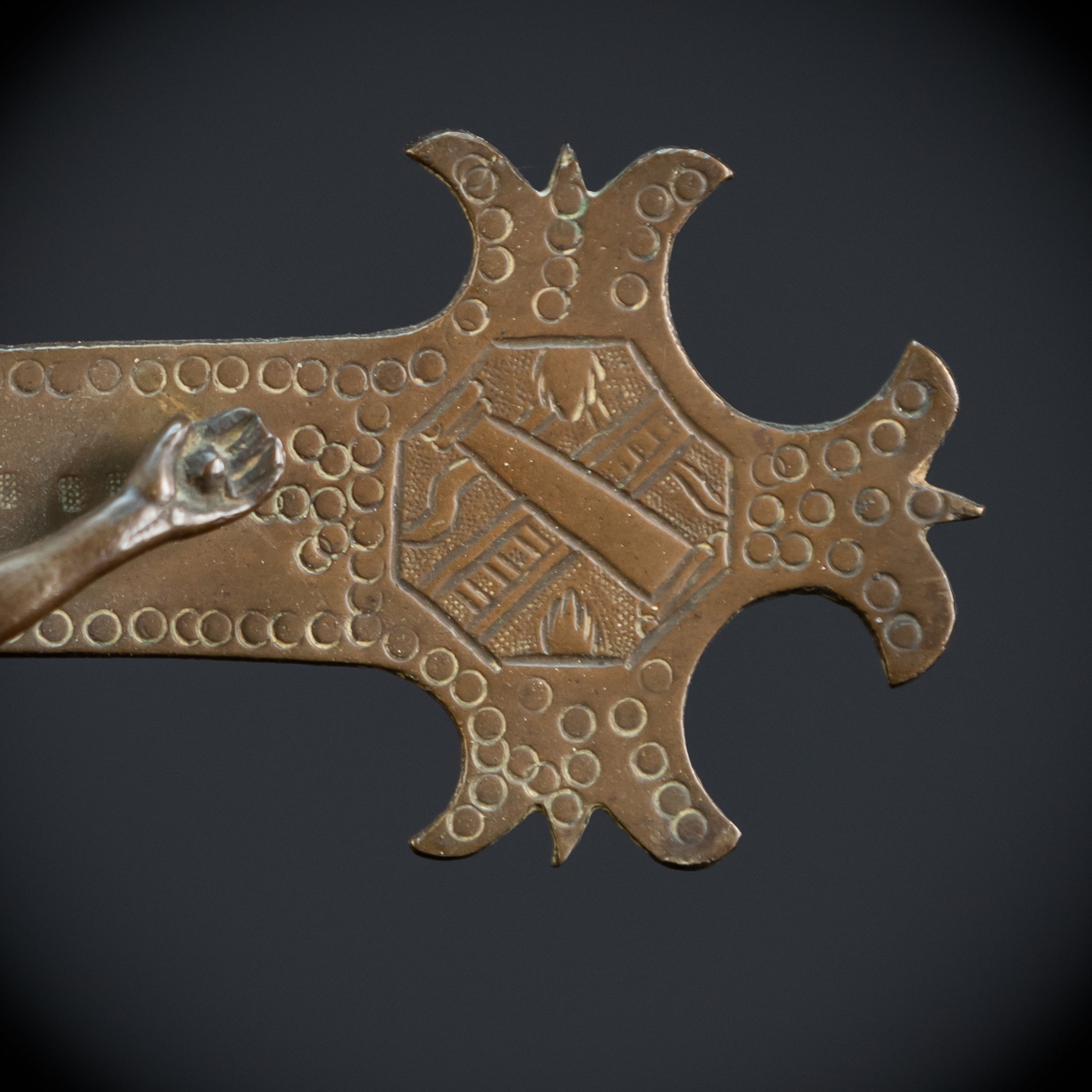 Crucifix Processional | Bronze 1800s | 12.4"/ 31.5 cm