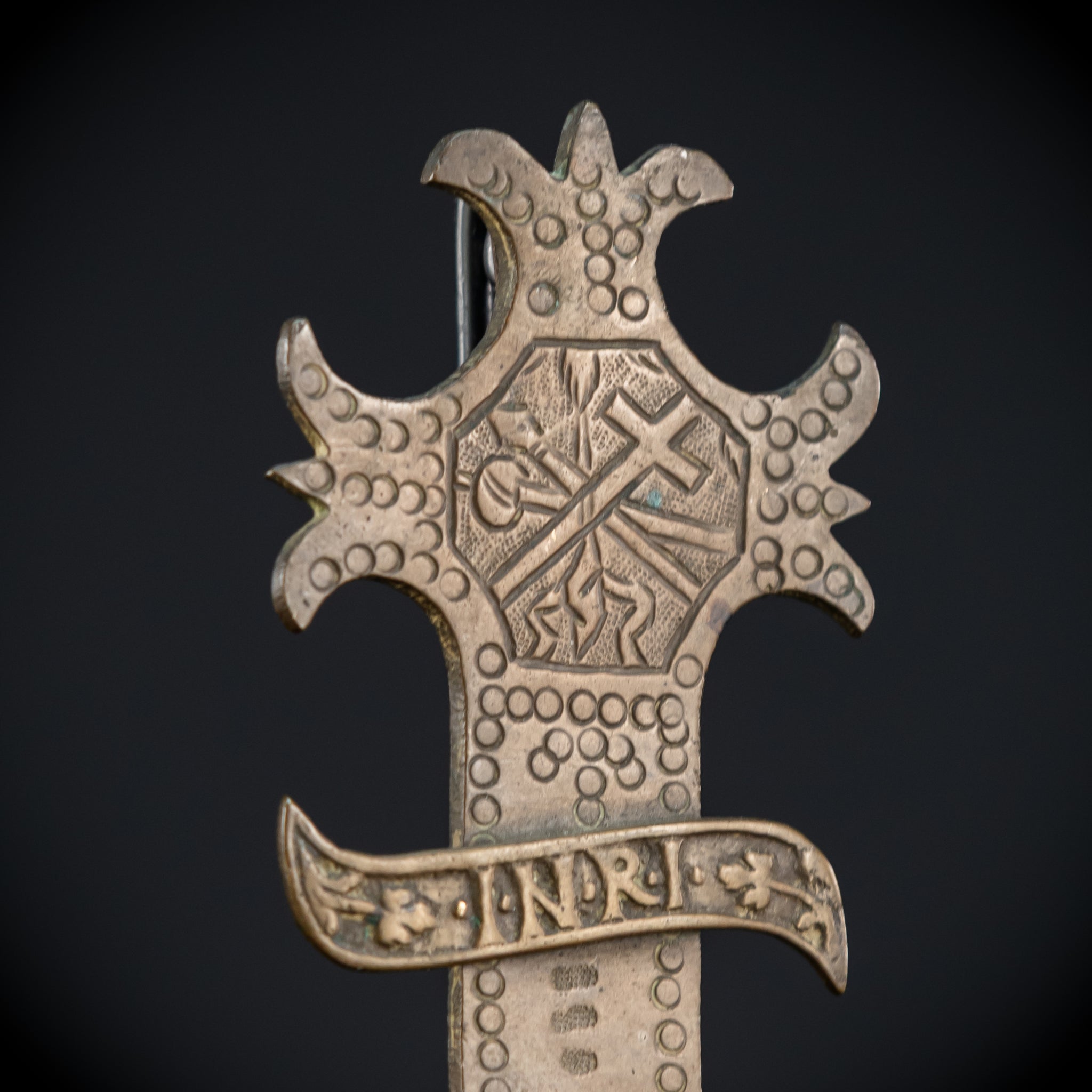 Crucifix Processional | Bronze 1800s | 12.4"/ 31.5 cm