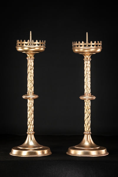 Candlesticks Pair Gothic | 24.8"