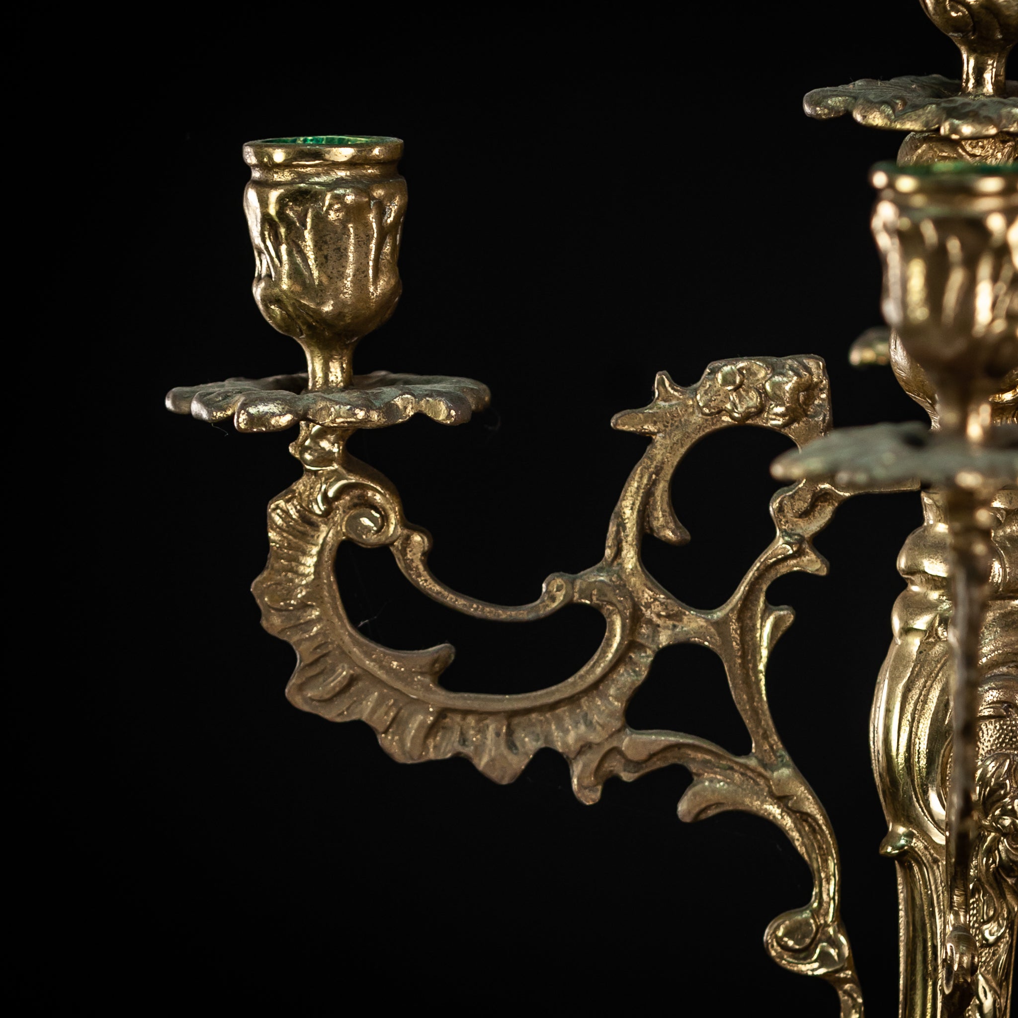 Candelabra Bronze Gilded 5 Lights 16.7''