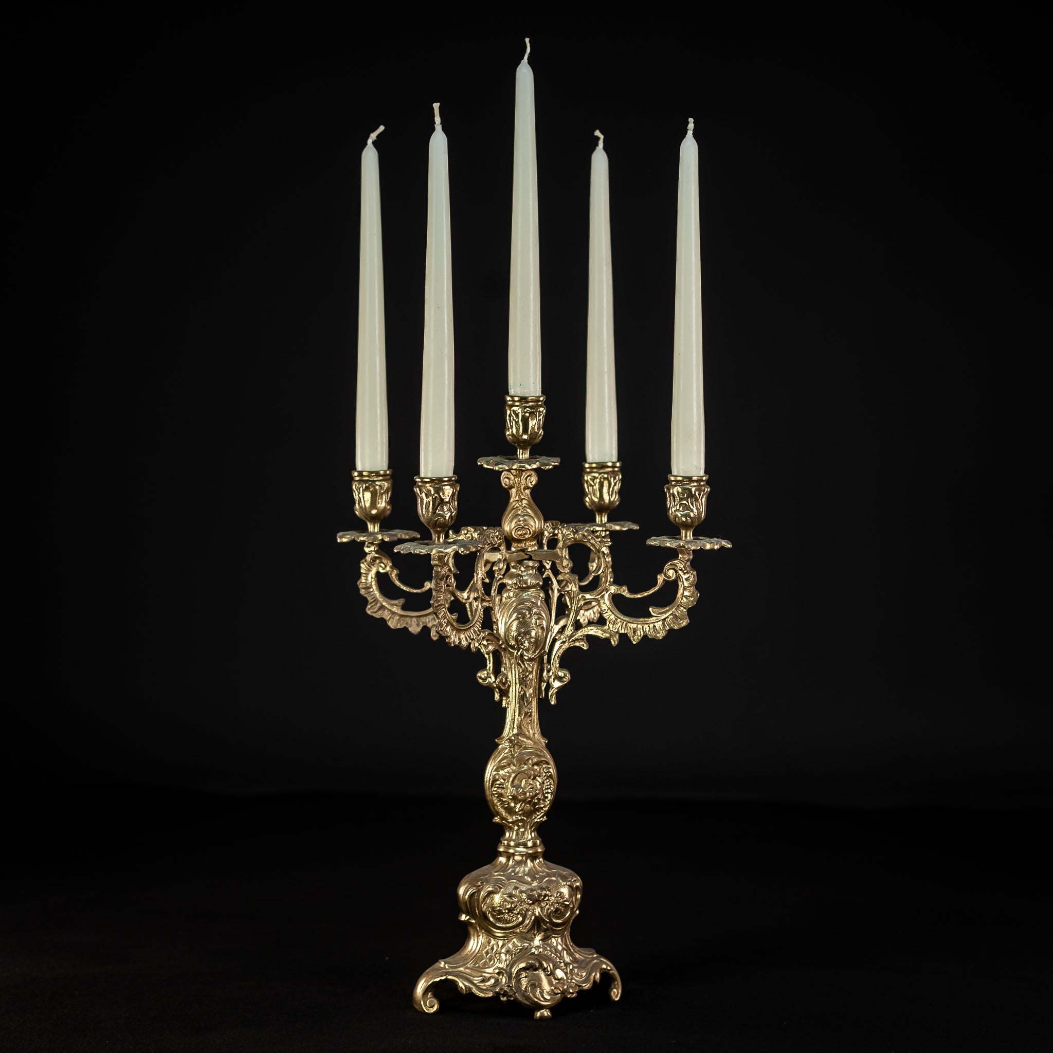 Candelabra Bronze Gilded 5 Lights 16.7''