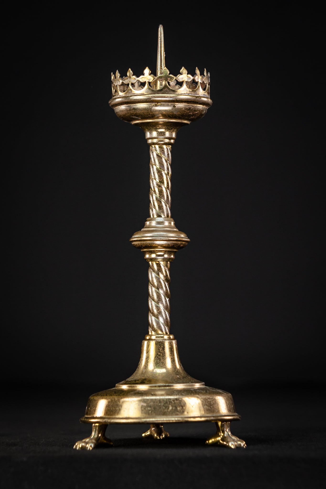 Candlesticks Pair | Lion Paw Feet 12.2"