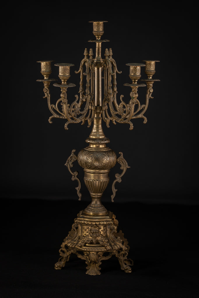 Candelabra Pair | Baroque 6 Lights 26.8"