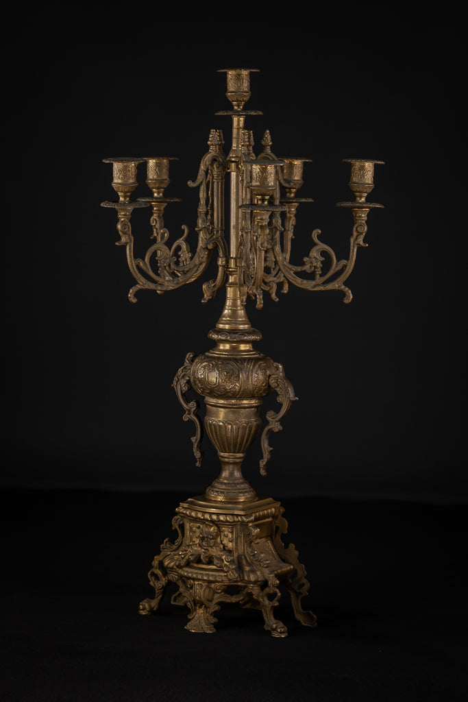 Candelabra Pair | Baroque 6 Lights 26.8"