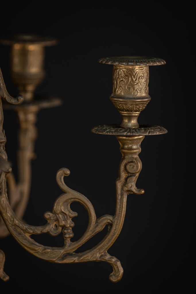 Candelabra Pair | Baroque 6 Lights 26.8"