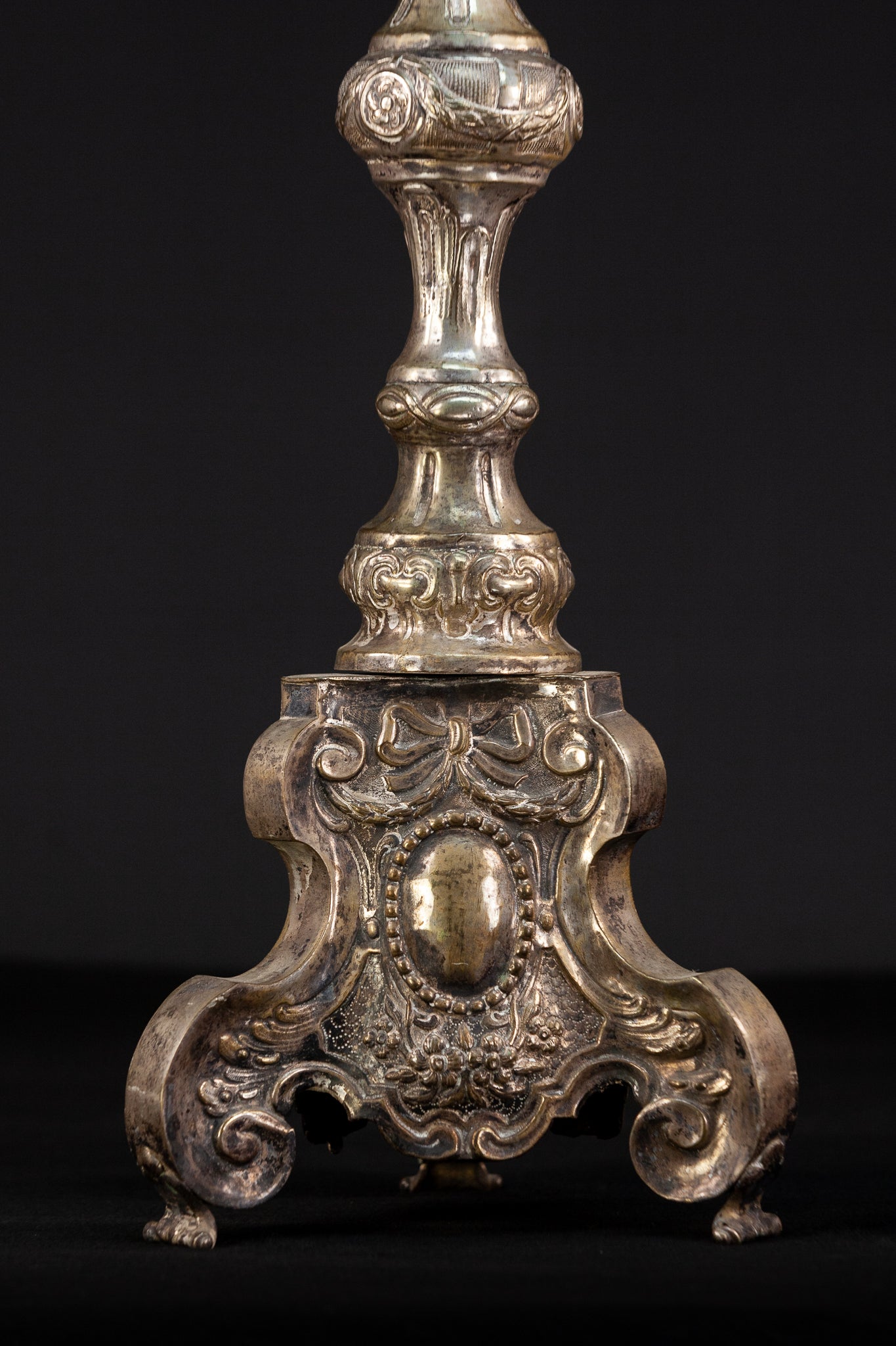 Candlestick Antique 1700s | Baroque | 26.4"