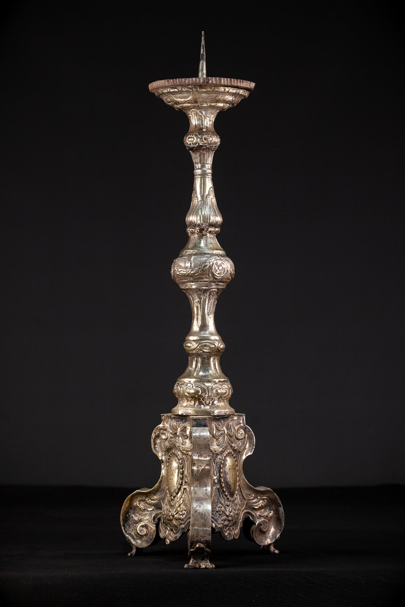 Candlestick Antique 1700s | Baroque | 26.4"