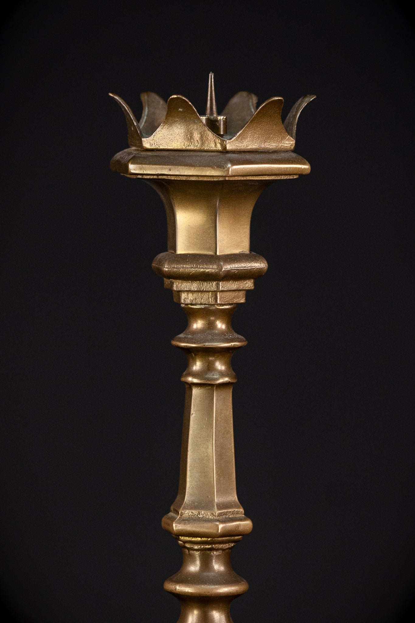 Candlesticks Pair | French Gothic Bronze | 16.1"