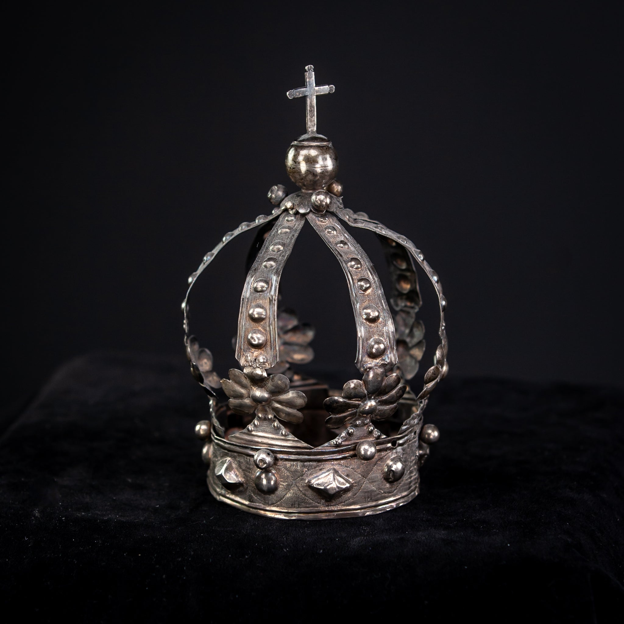 Crown Solid Sterling Silver 1700s / 1800s 5.6”