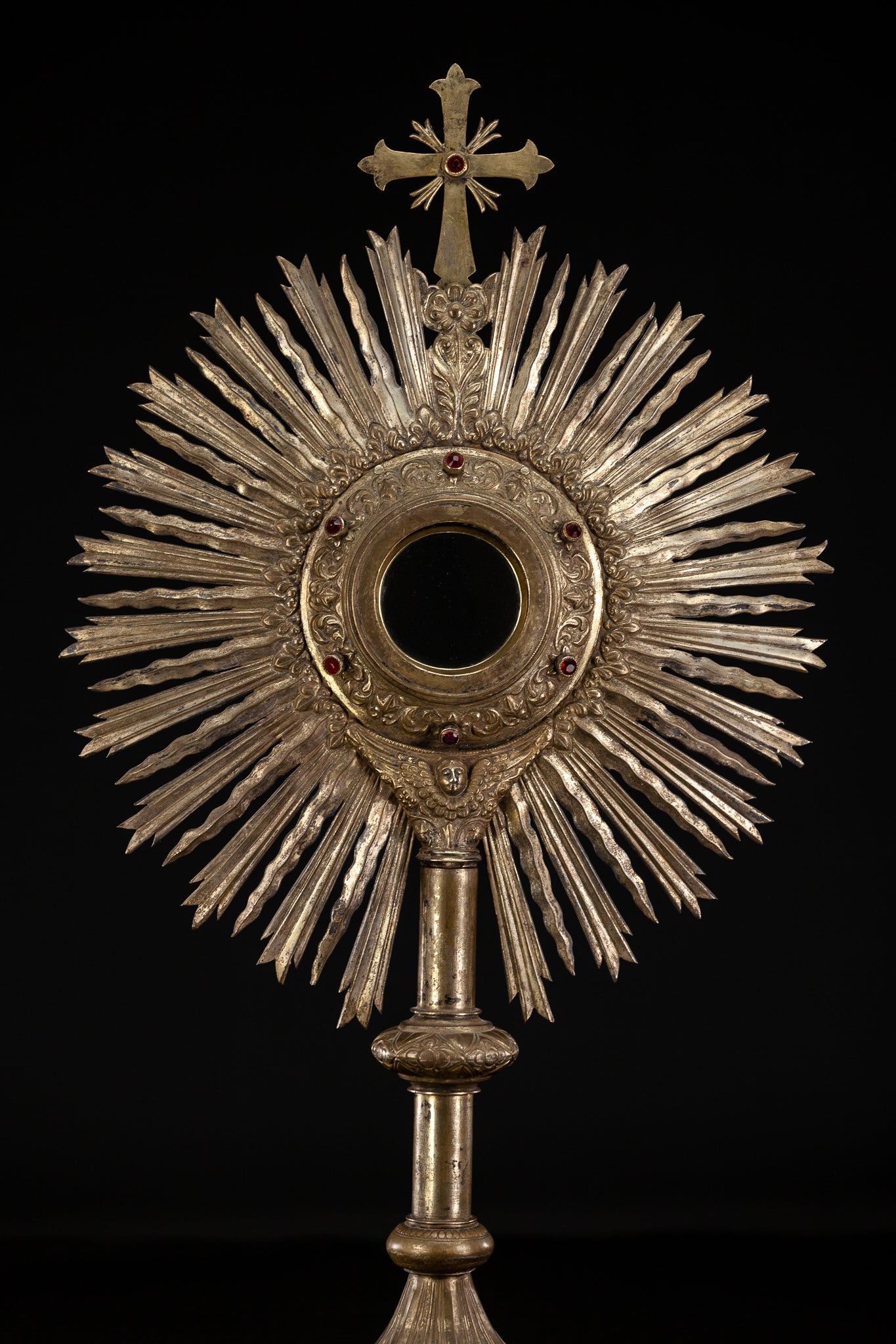 Monstrance Gilt | French 1600s Brass 27.6”