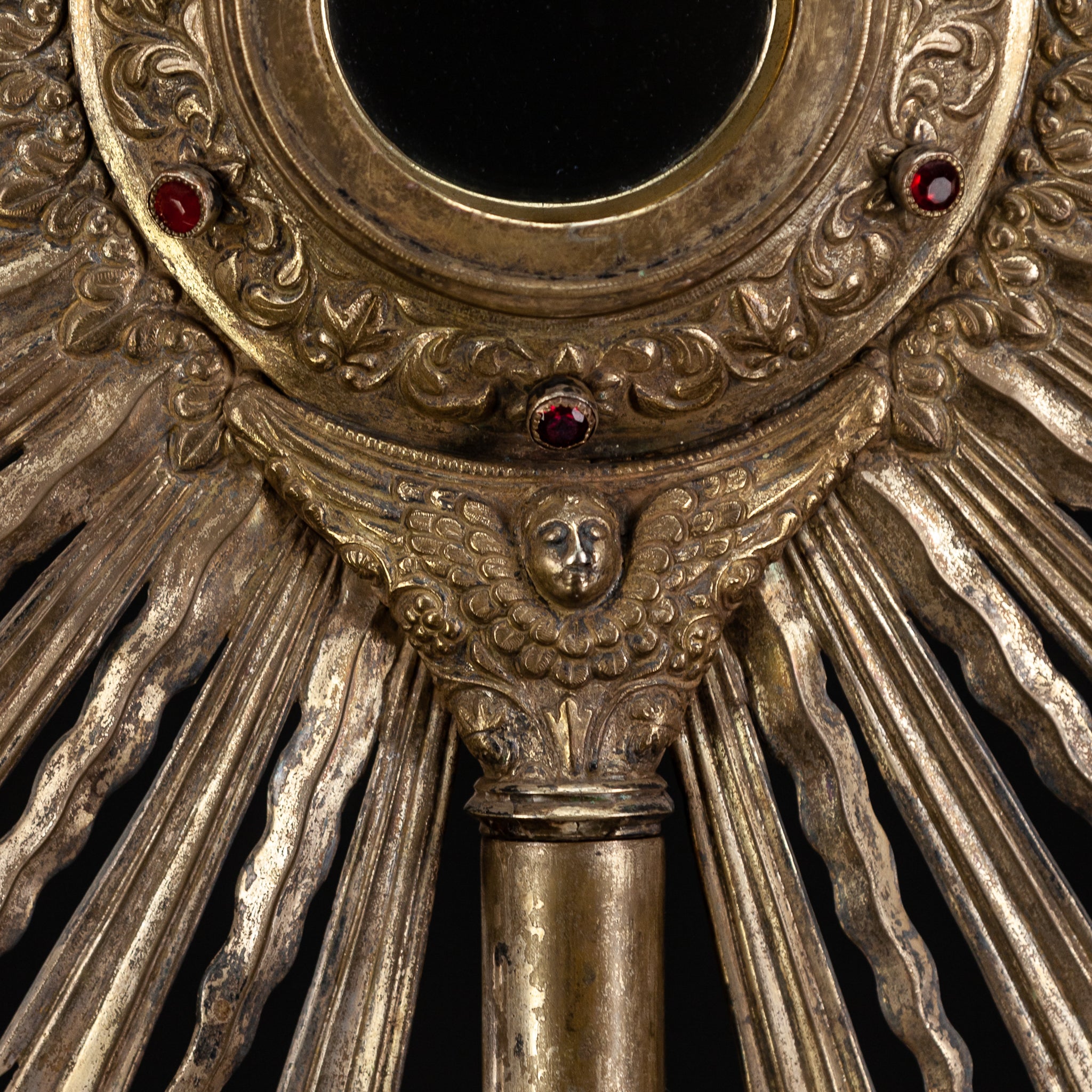 Monstrance Gilt | French 1600s Brass 27.6”