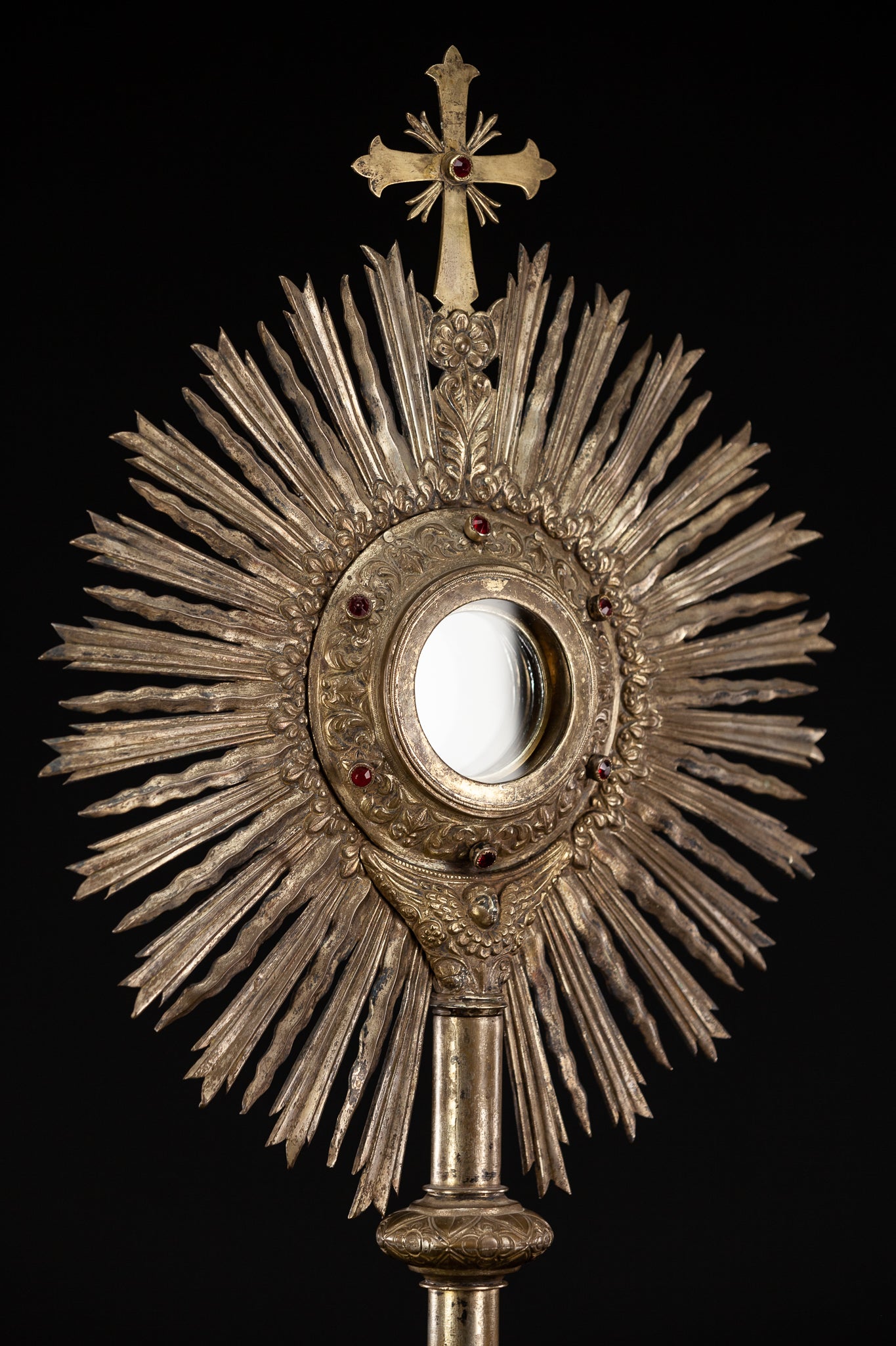 Monstrance Gilt | French 1600s Brass 27.6”