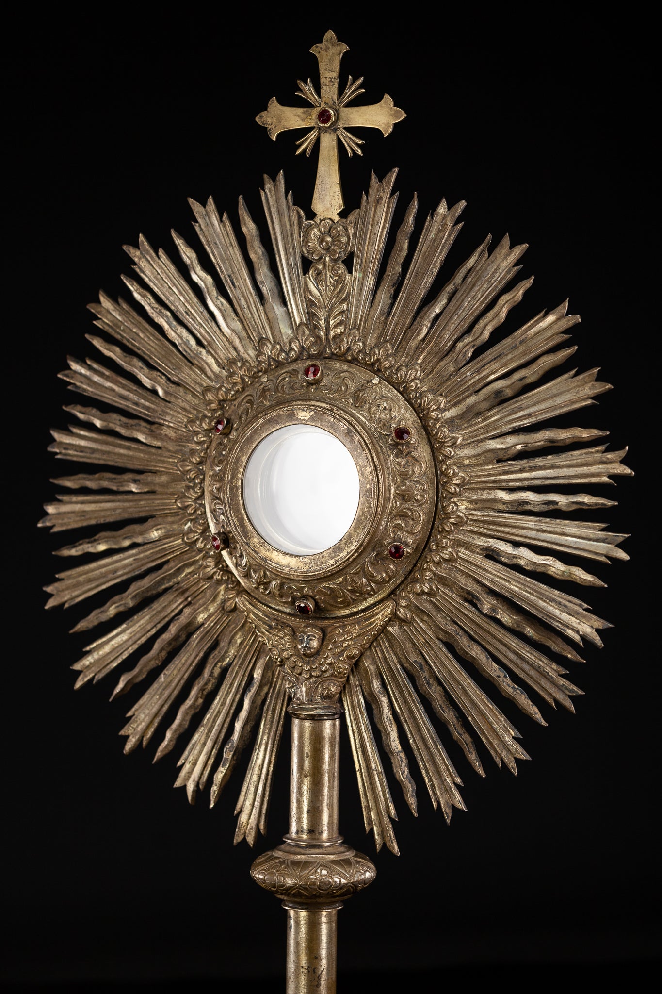 Monstrance Gilt | French 1600s Brass 27.6”