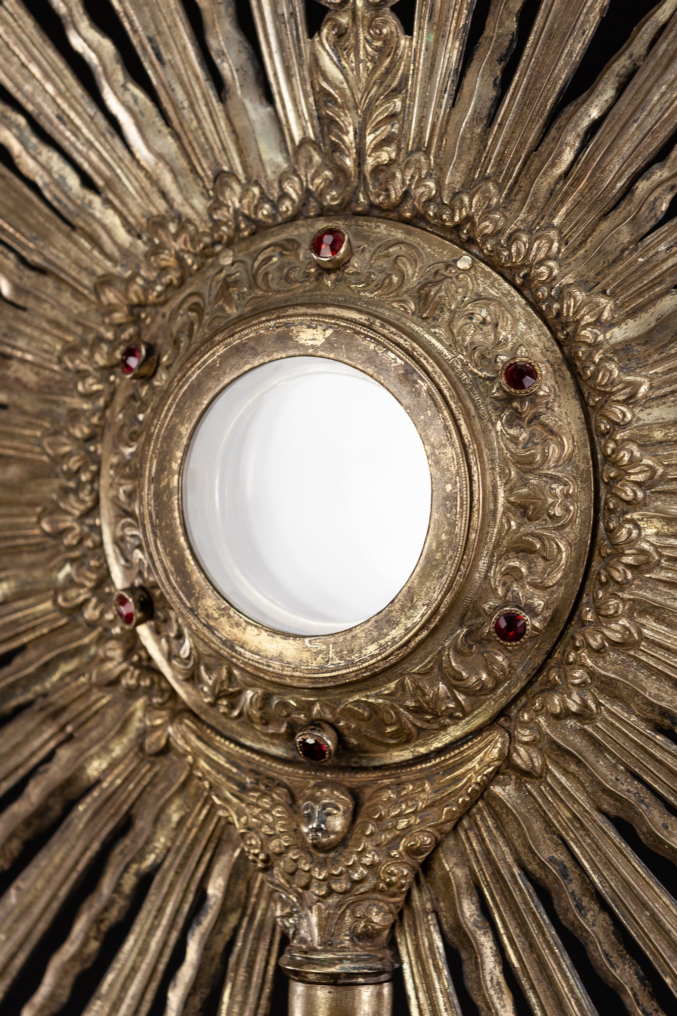 Monstrance Gilt | French 1600s Brass 27.6”