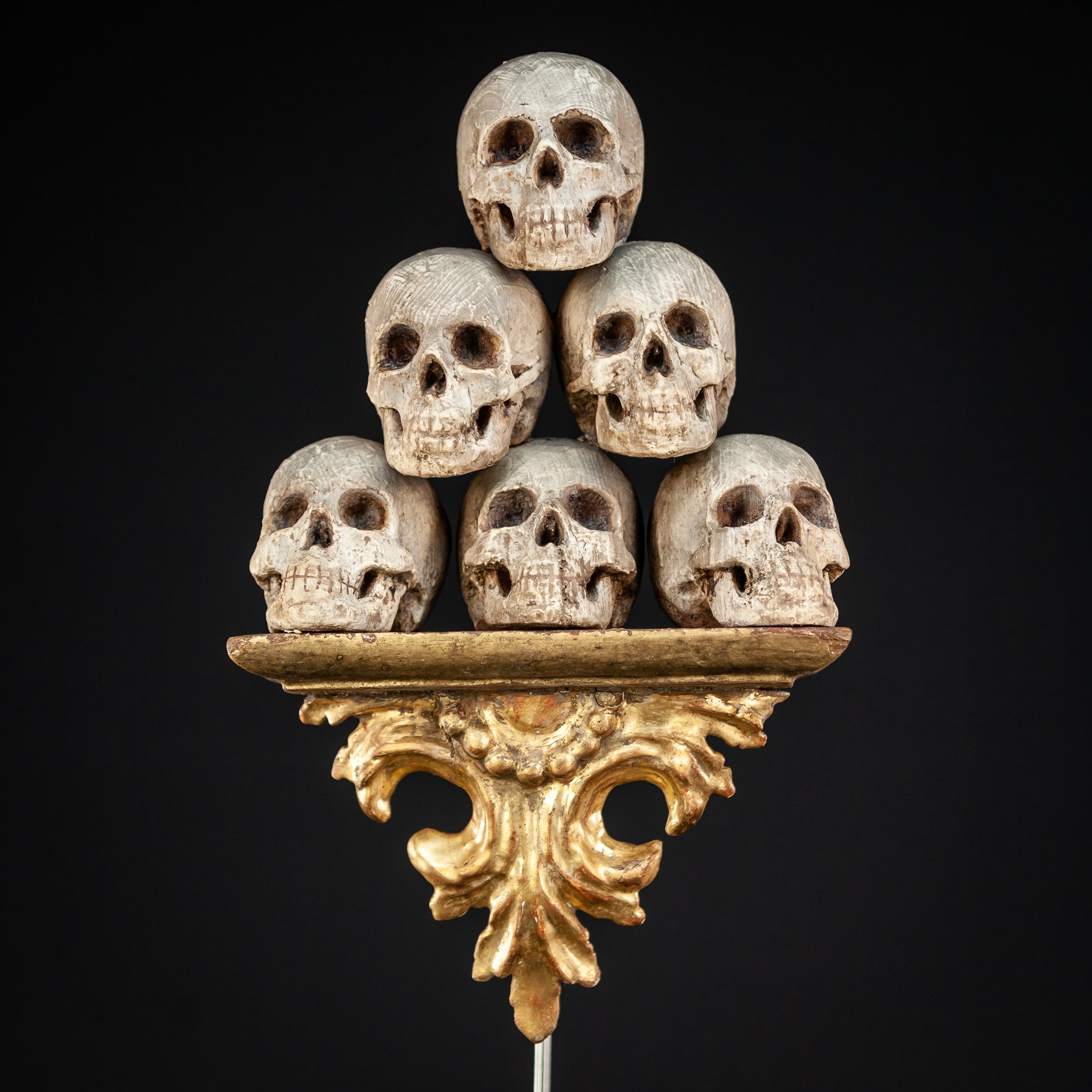 Memento Mori | 6 Skulls 18th Century 13"