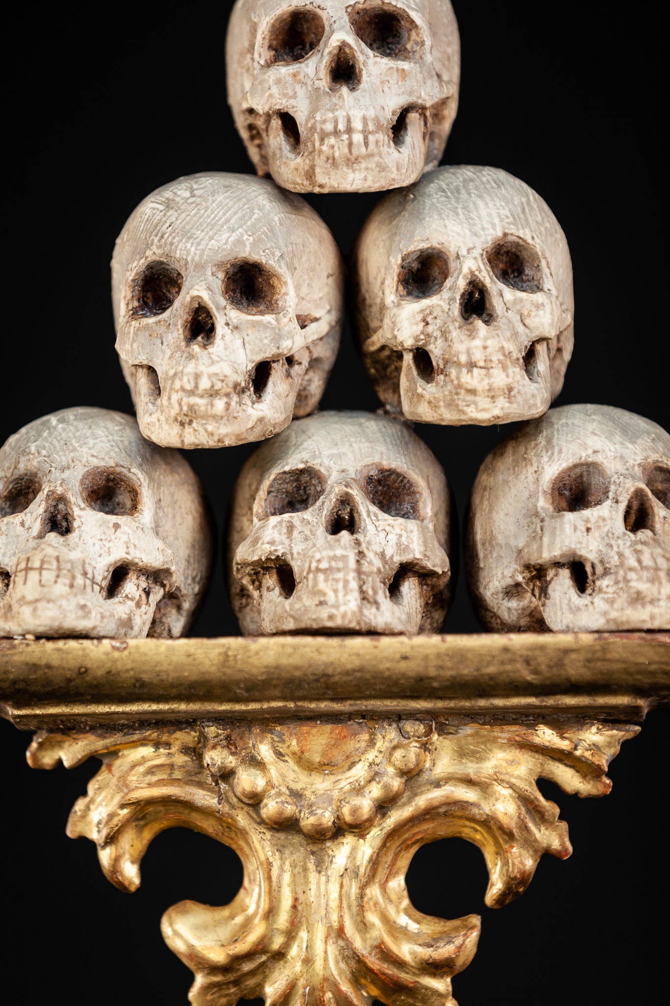 Memento Mori | 6 Skulls 18th Century 13"