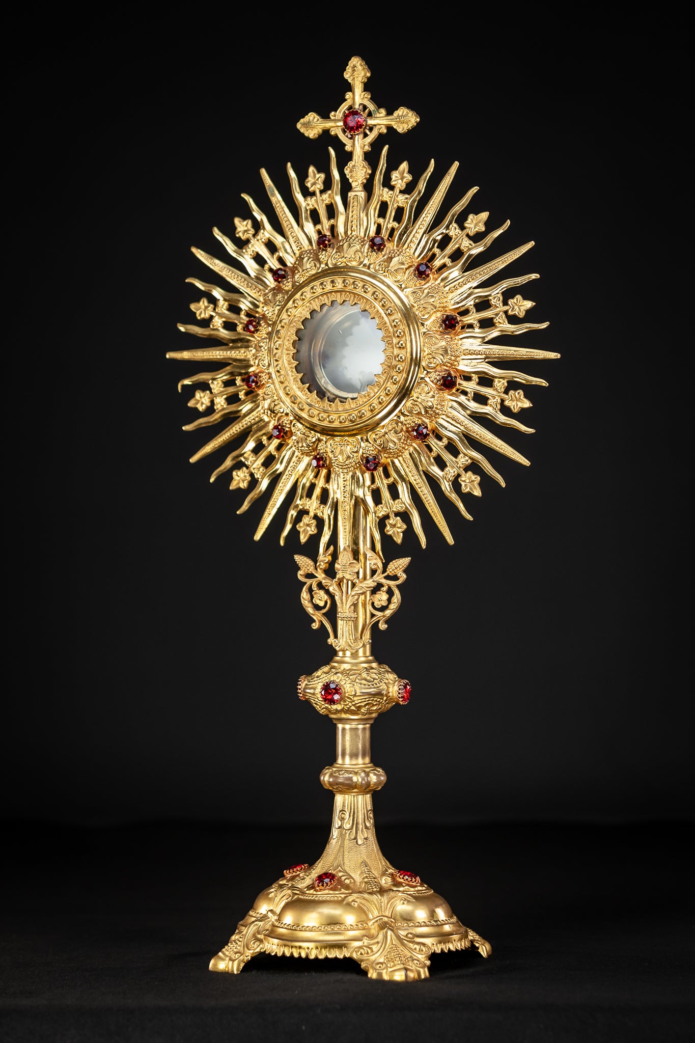 Monstrance Solar Ostensory 1800s Gilded Bronze 23”