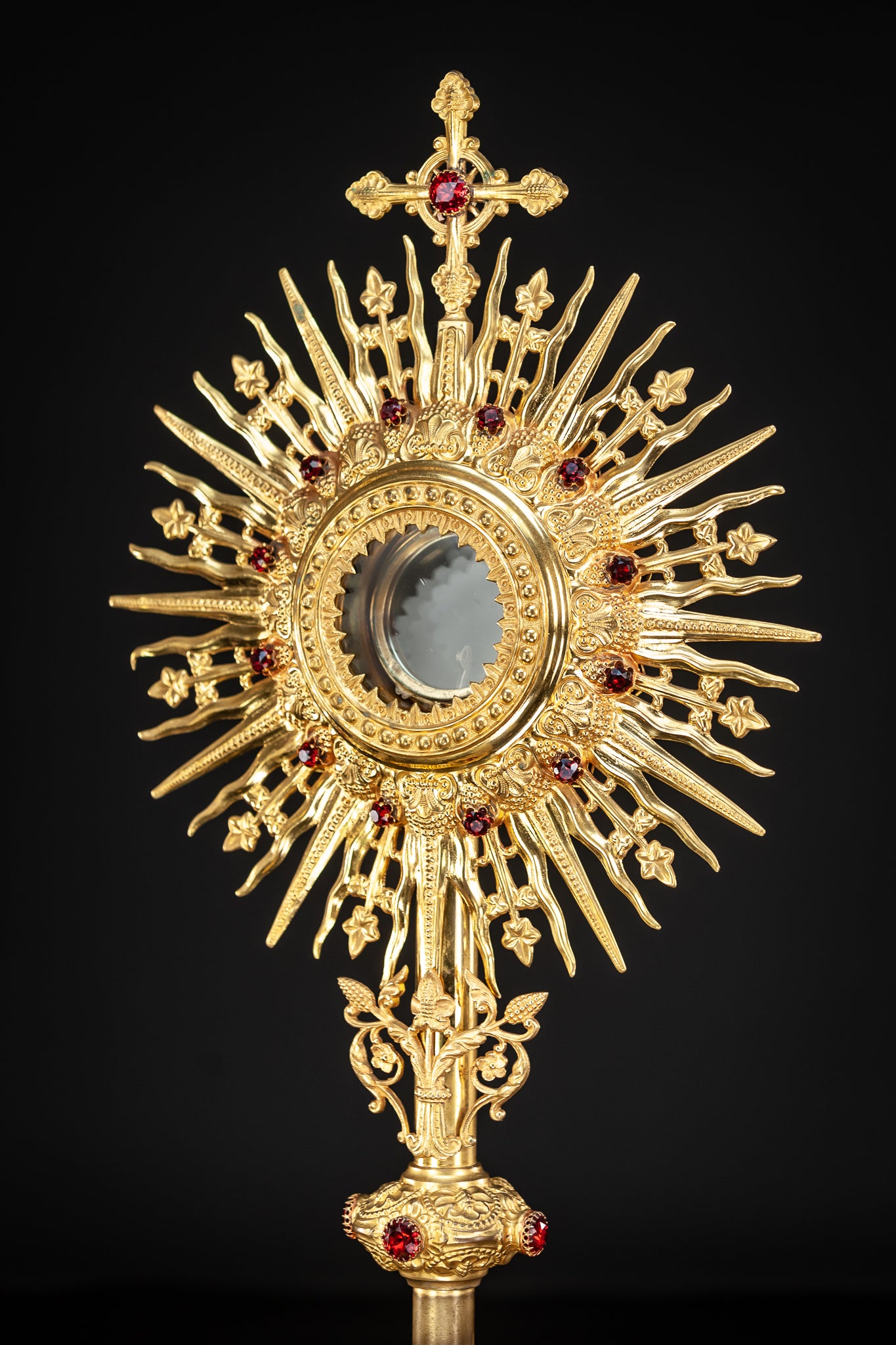 Monstrance Solar Ostensory 1800s Gilded Bronze 23”