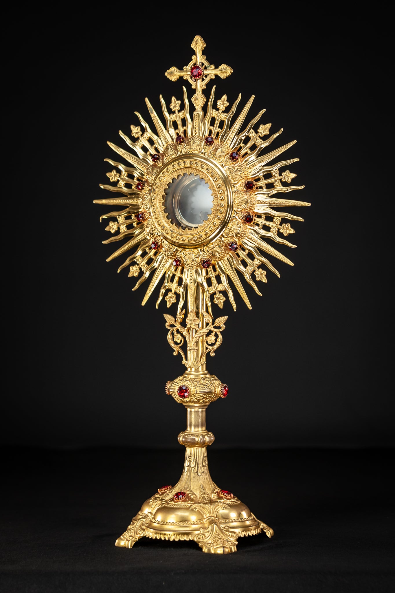 Monstrance Solar Ostensory 1800s Gilded Bronze 23”