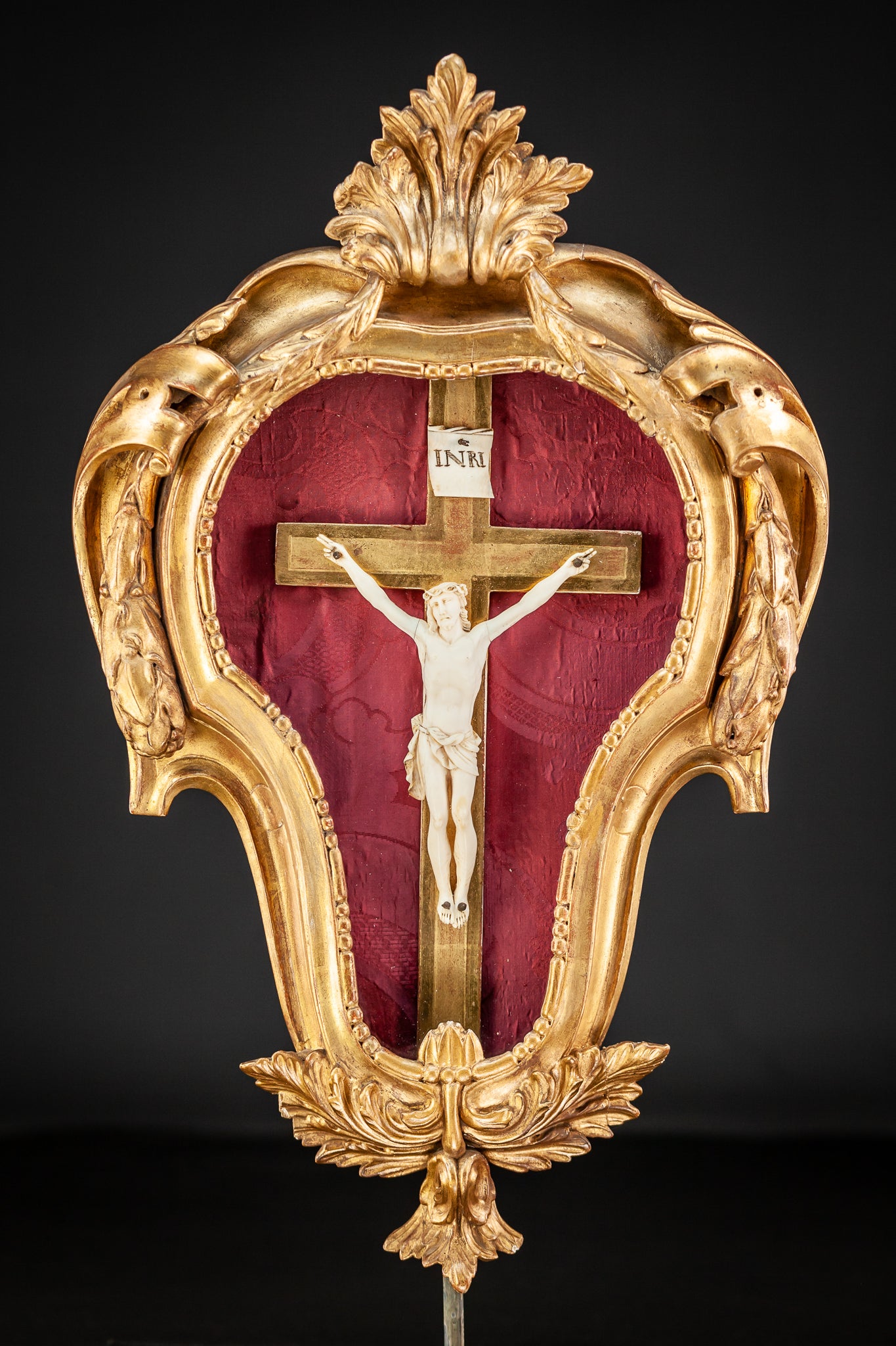 Crucifix Icon Wall Dieppe Ivory Corpus Christi 19.5"