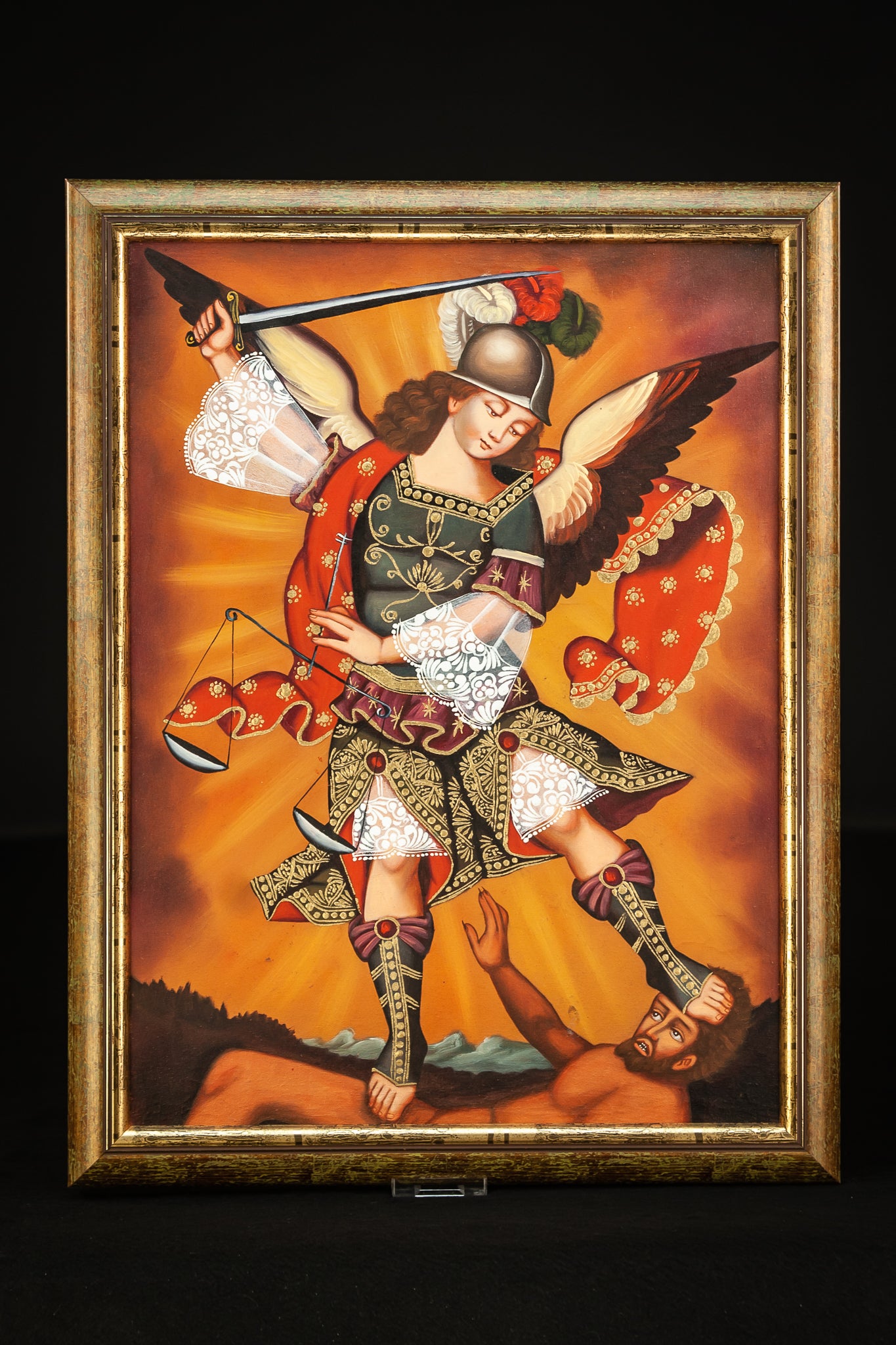 St Michael Cuzco Canvas Painting 