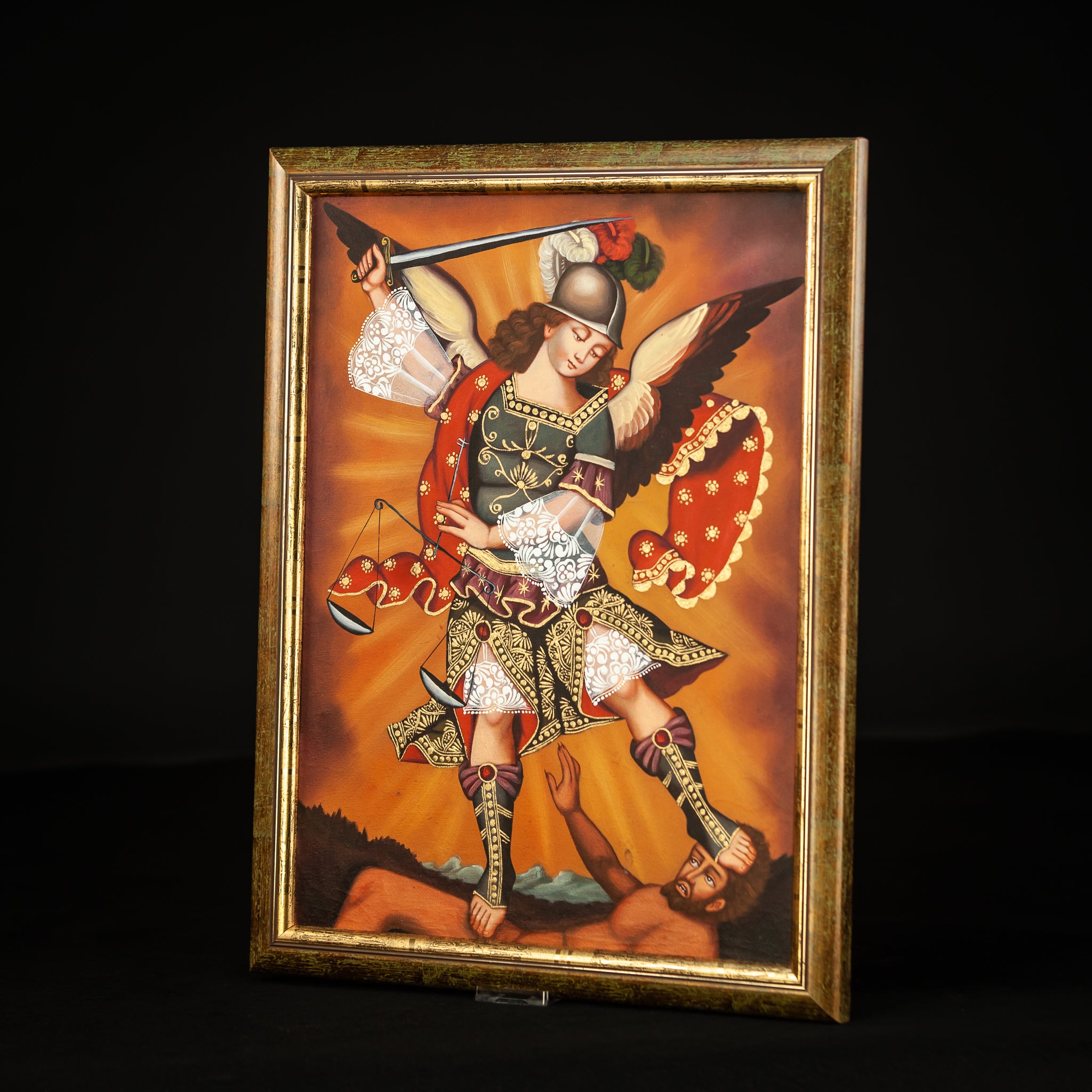 St Michael Cuzco Canvas Painting