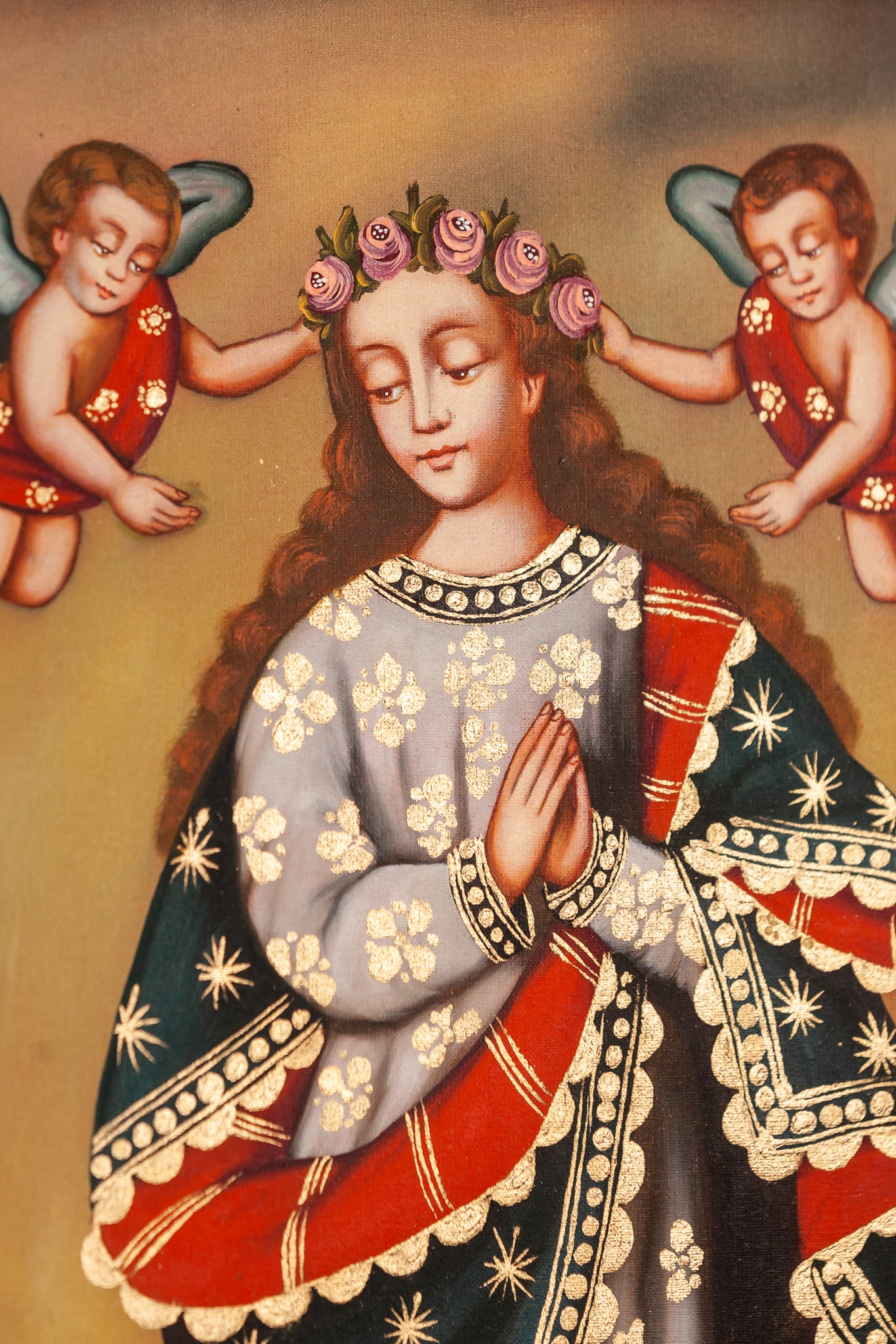 Virgin Mary Cuzco Painting Canvas 4