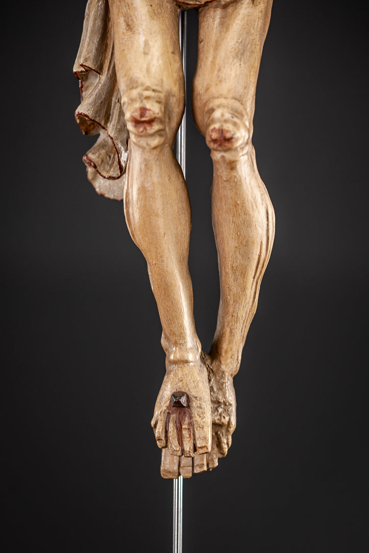 Corpus Christi Wooden Statue 1600s 31"