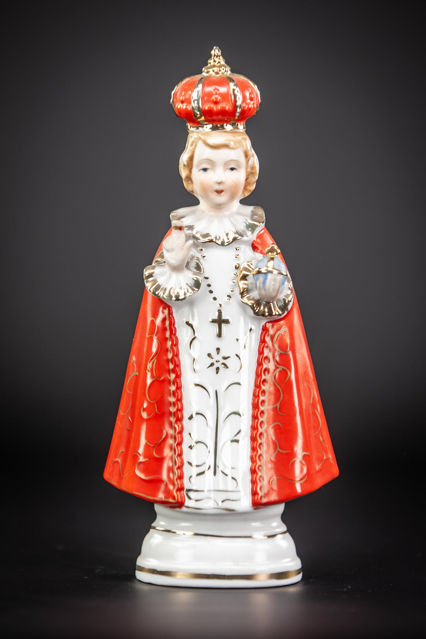 Infant Jesus of Prague Porcelain Statue