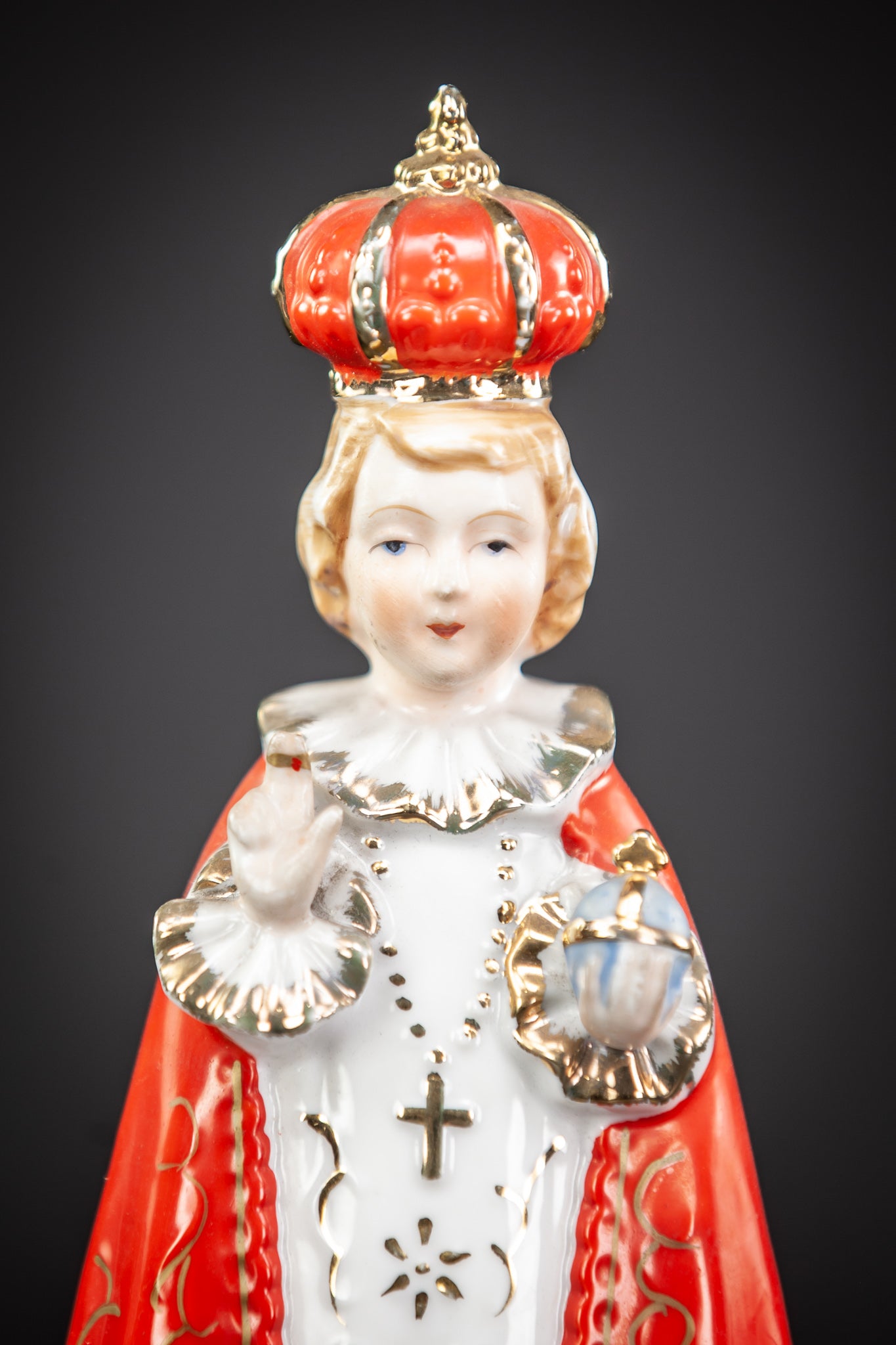 Infant Jesus of Prague Porcelain Statue