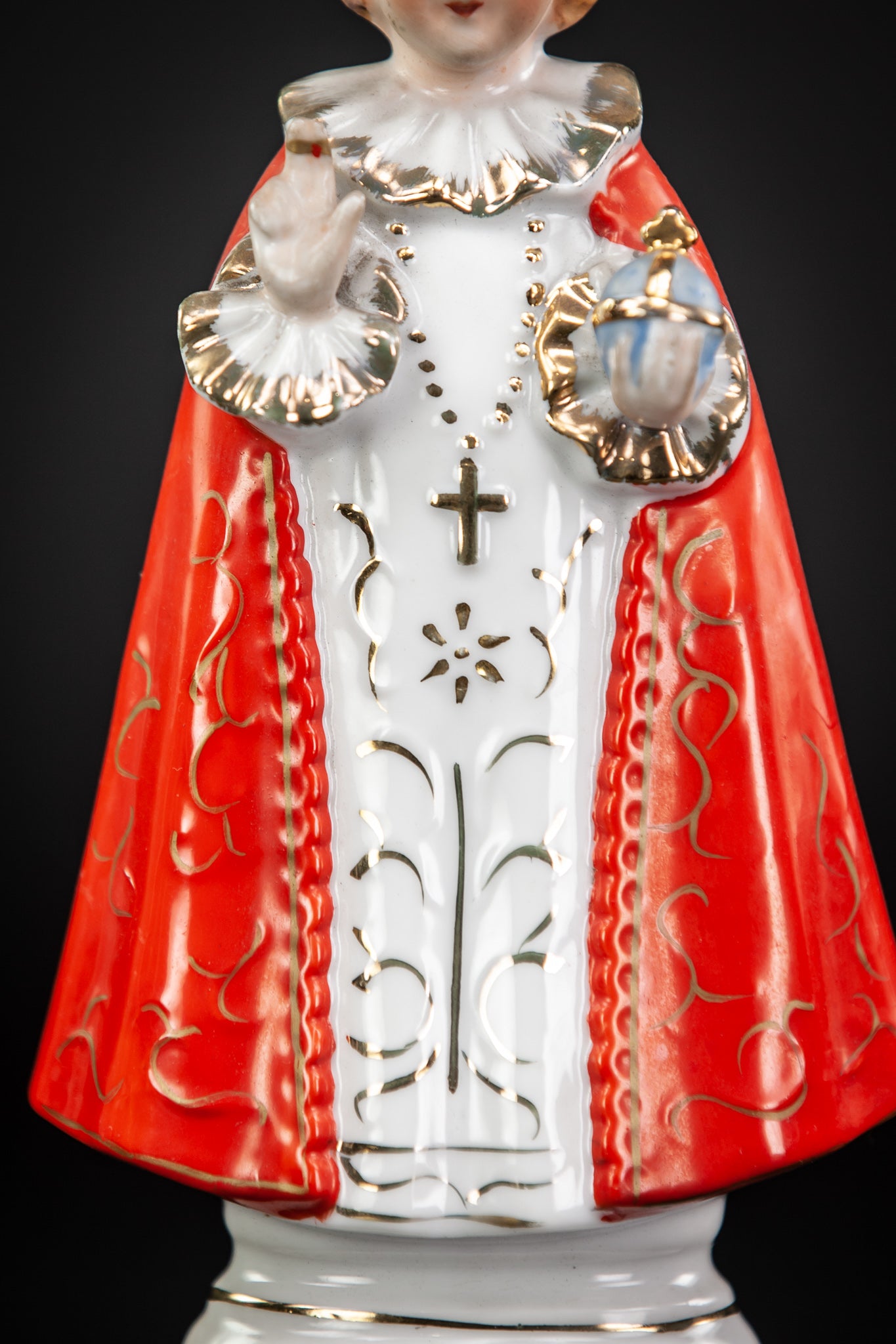 Infant Jesus of Prague Porcelain Statue