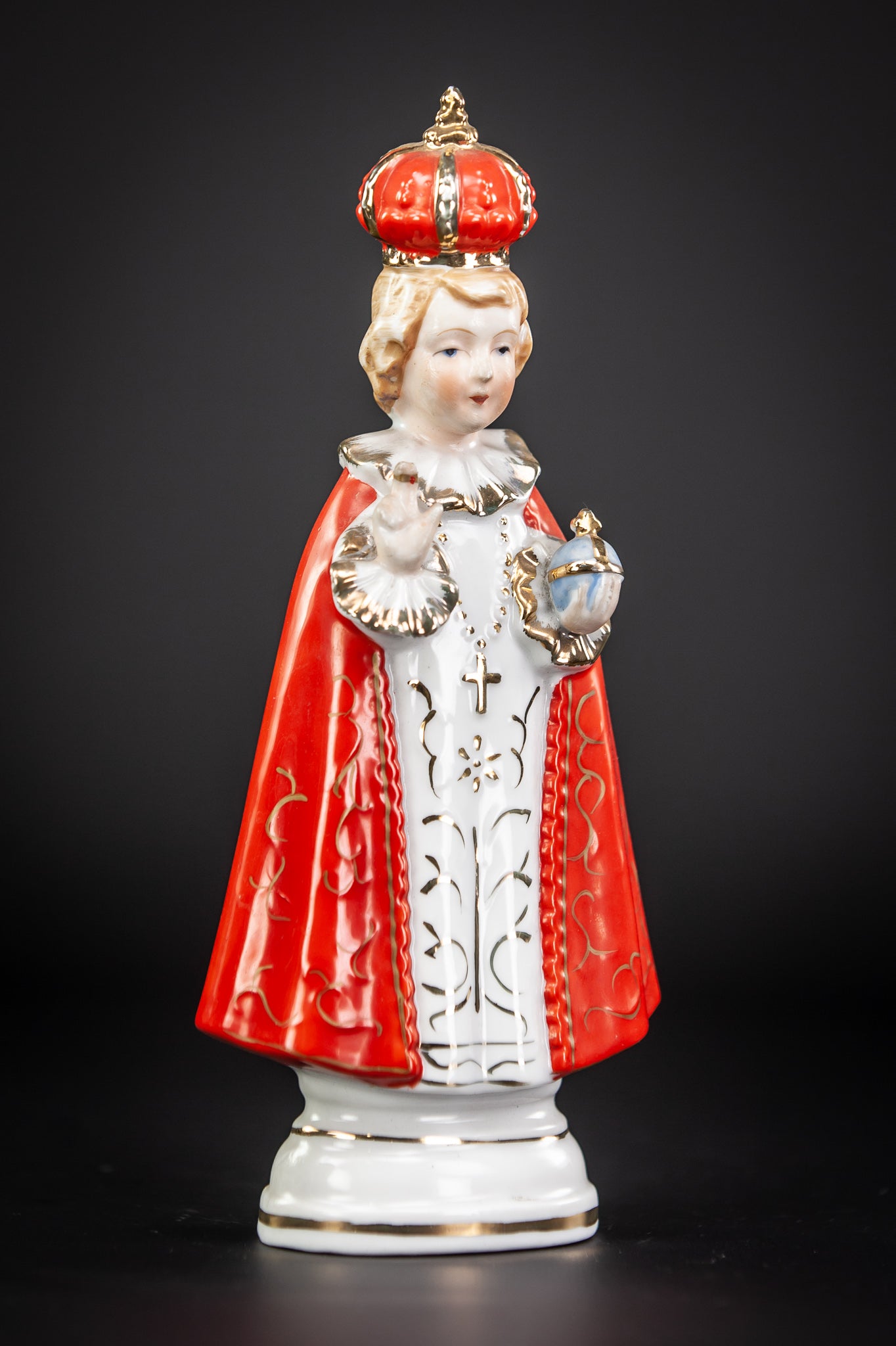 Infant Jesus of Prague Porcelain Statue