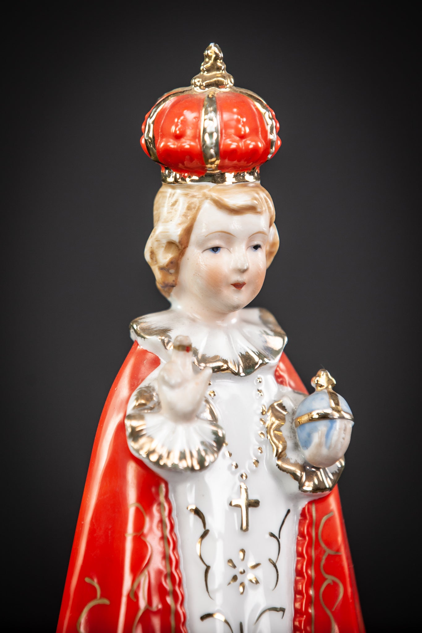 Infant Jesus of Prague Porcelain Statue