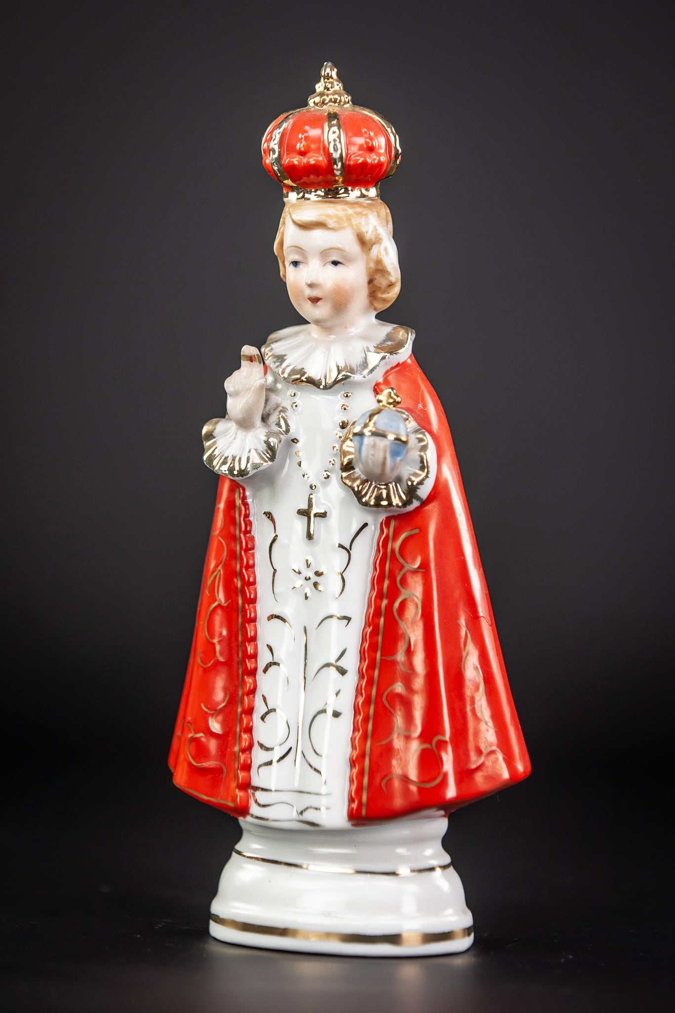 Infant Jesus of Prague Porcelain Statue