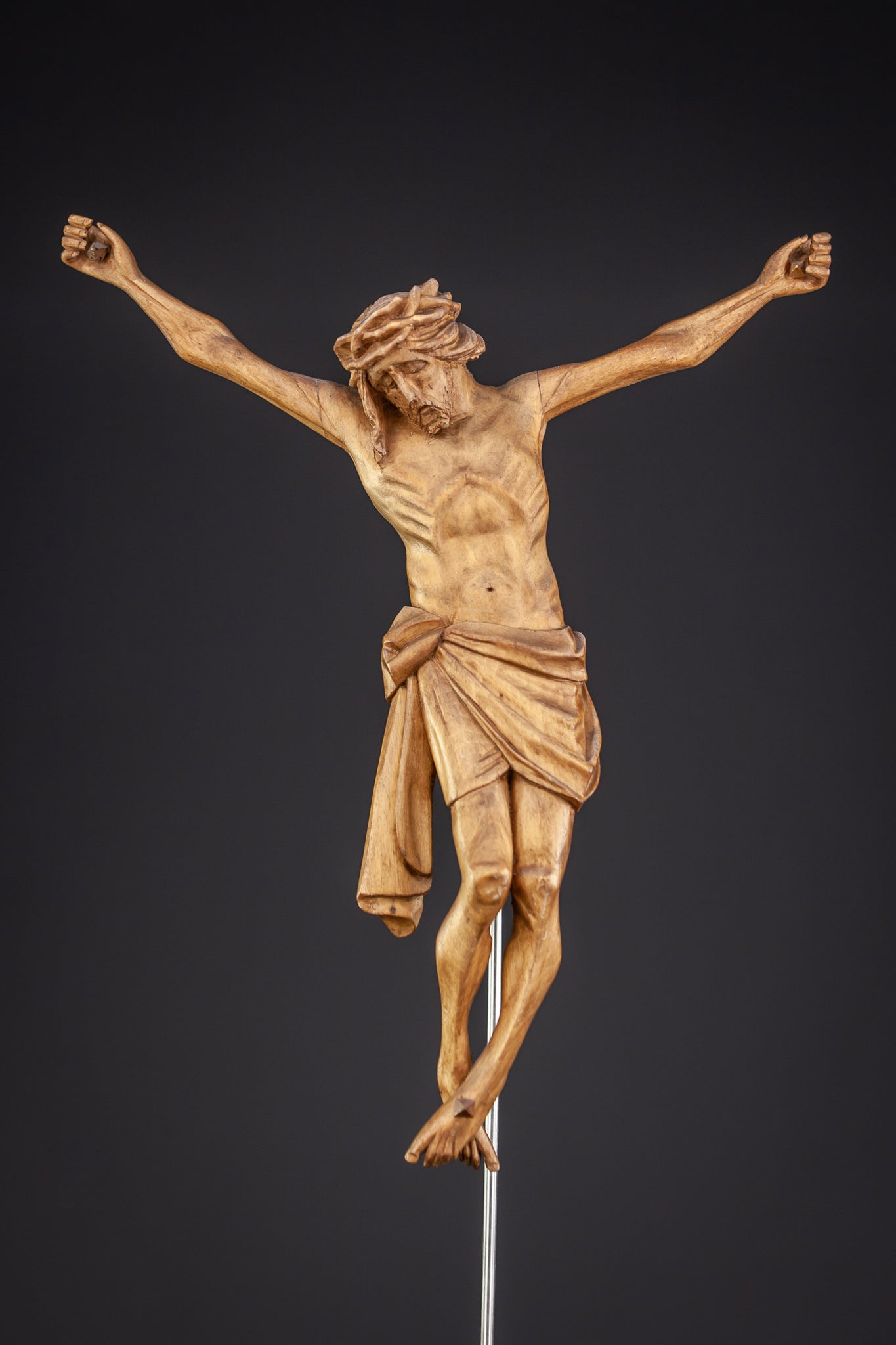 Corpus Christi Wooden Statue 12.2"