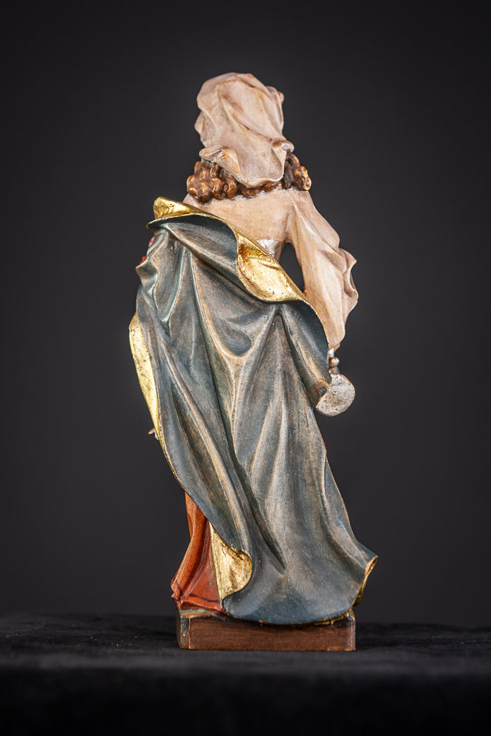 St Elizabeth of Hungary Wood Sculpture 8”