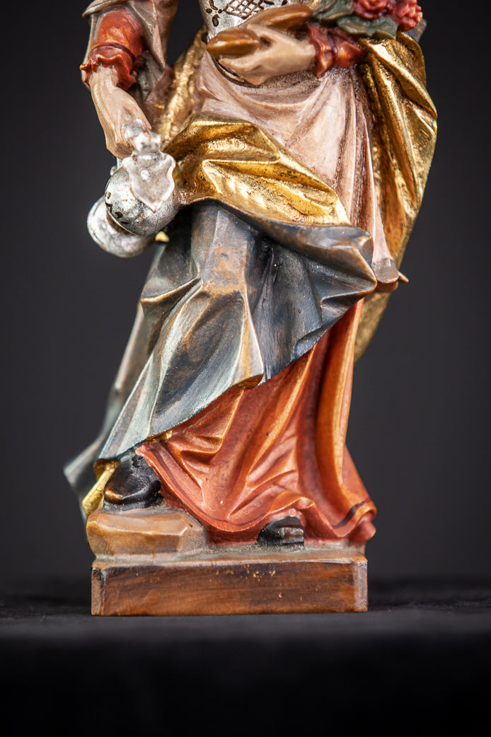 St Elizabeth of Hungary Wood Sculpture 8”