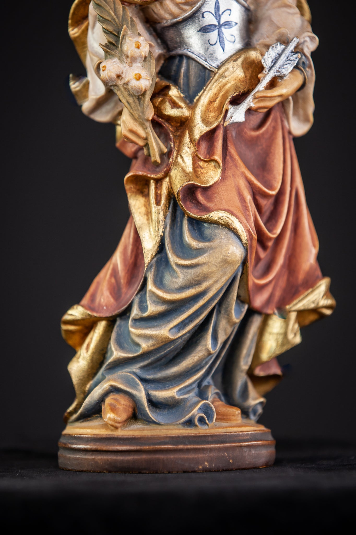 St Ursula Wooden Figure 8.3"